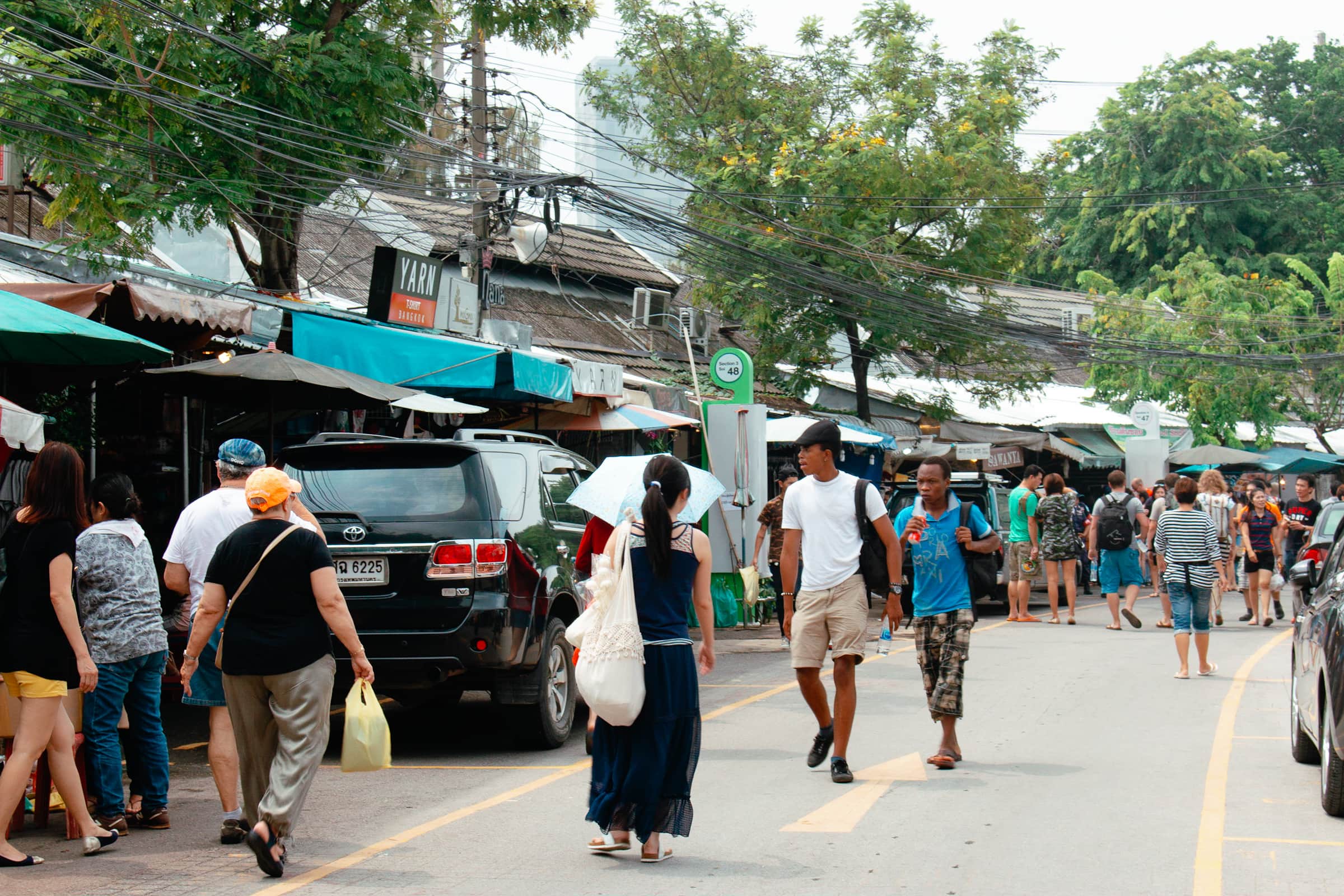 Shopping at Chatuchak Market Bangkok