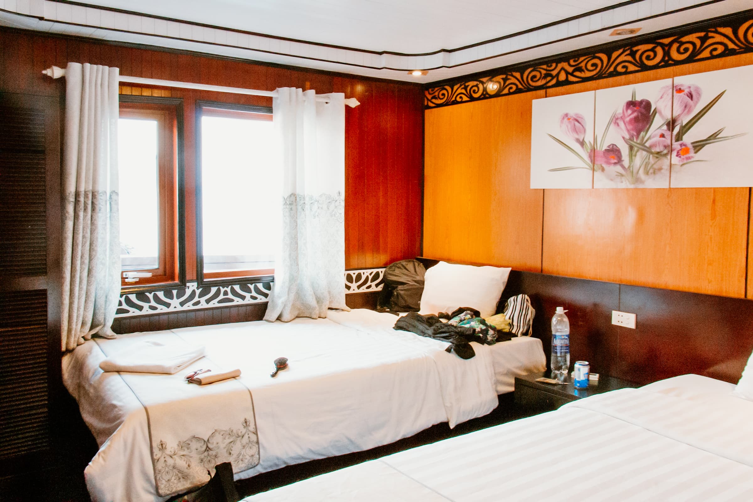 Halong Bucht Tour Schiff Außenkabine