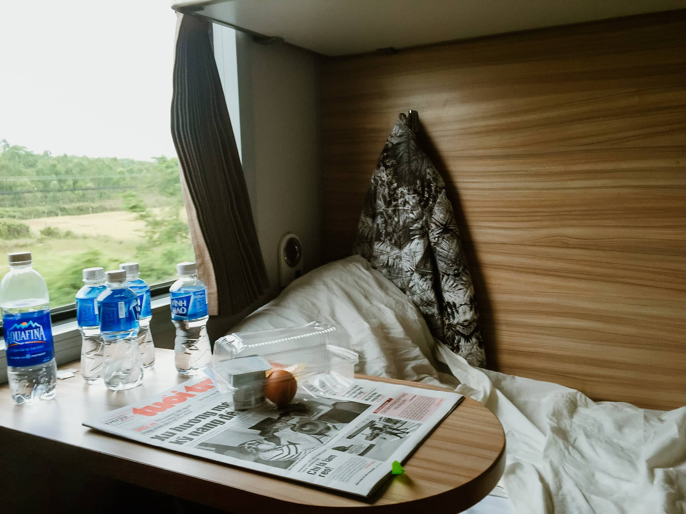 Zug Vietnam Liegewagen im Nachtzug