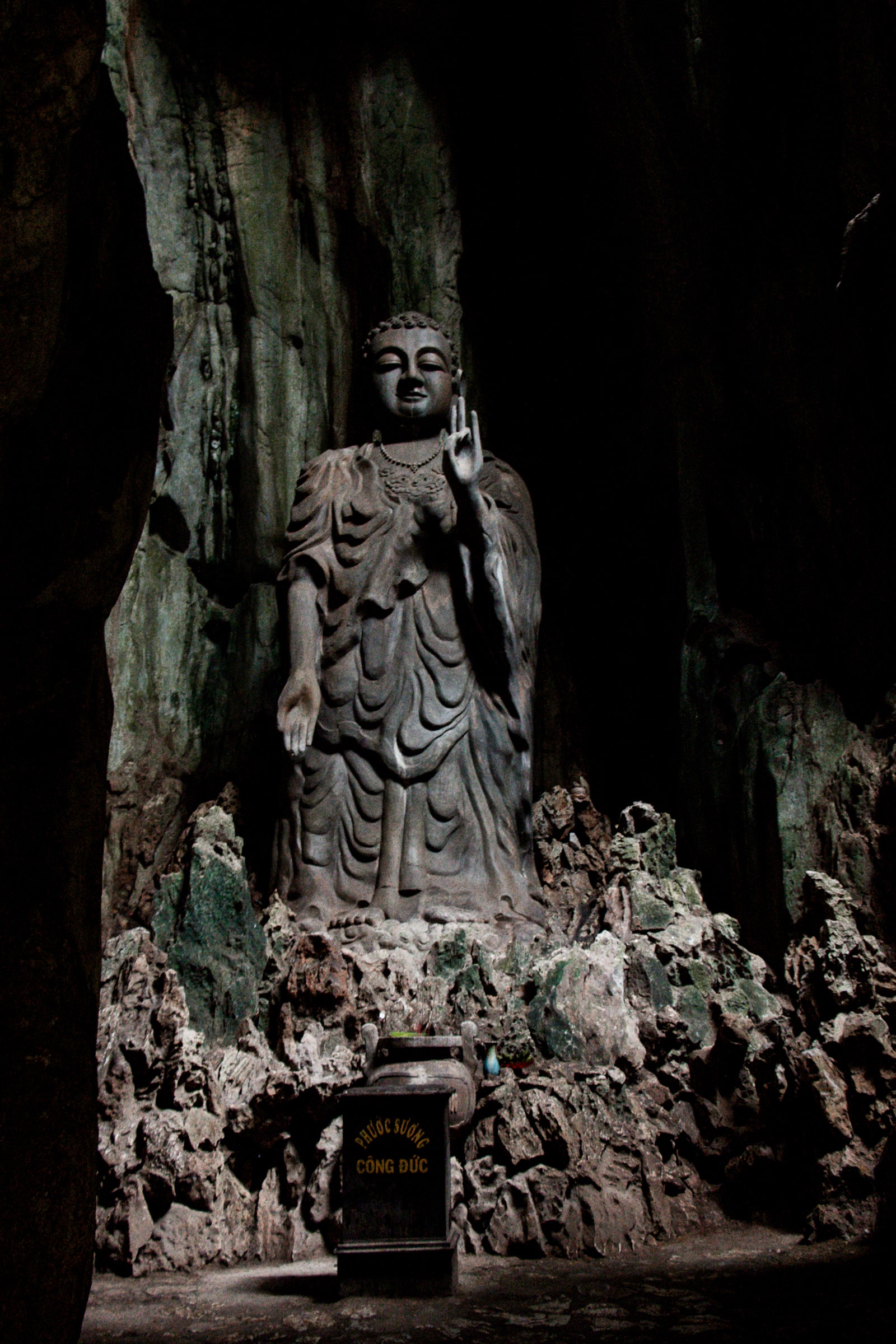Statue Höhle Marmorberge Marble Mountains Vietnam
