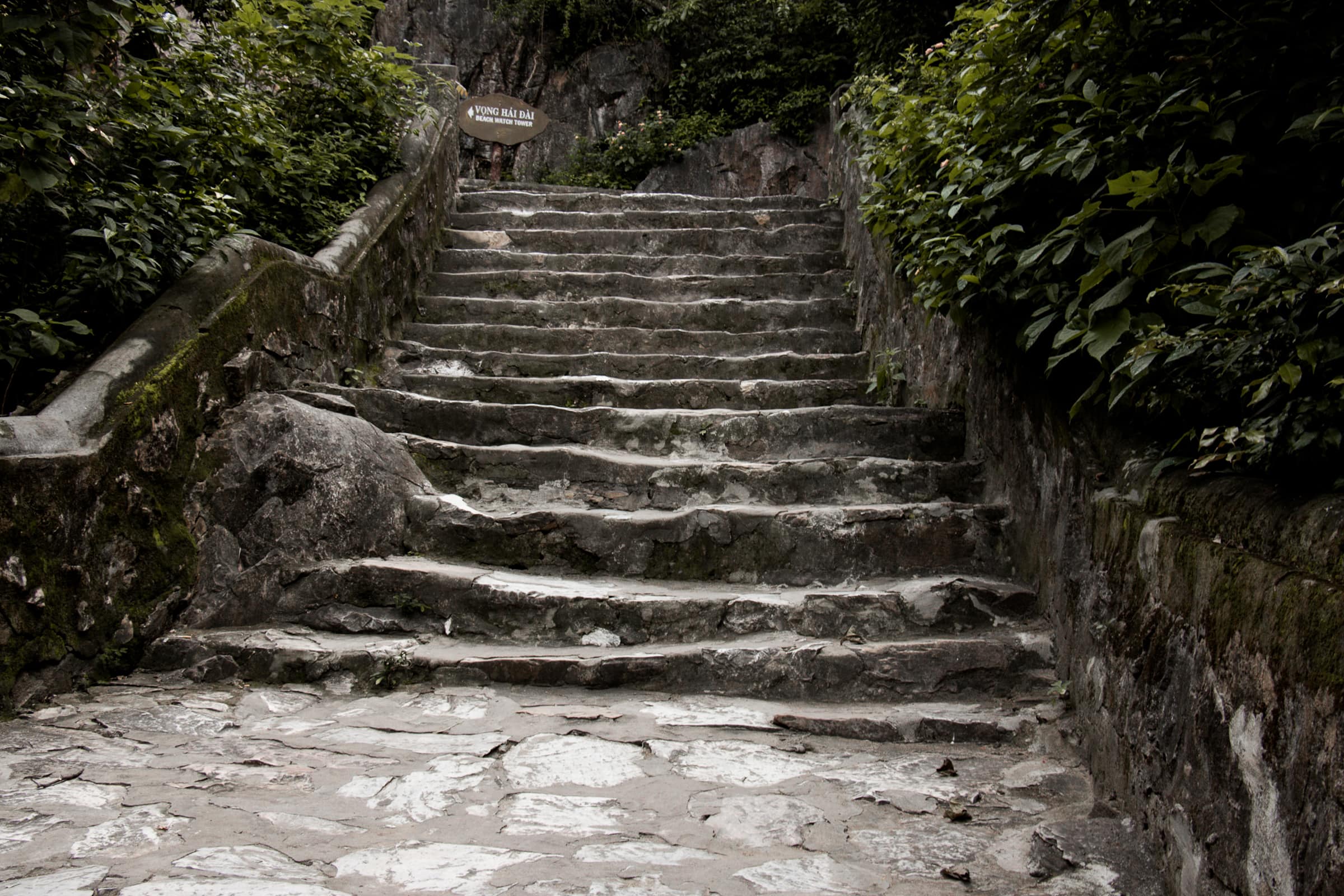 Treppe Dschungel Marmorberge Vietnam