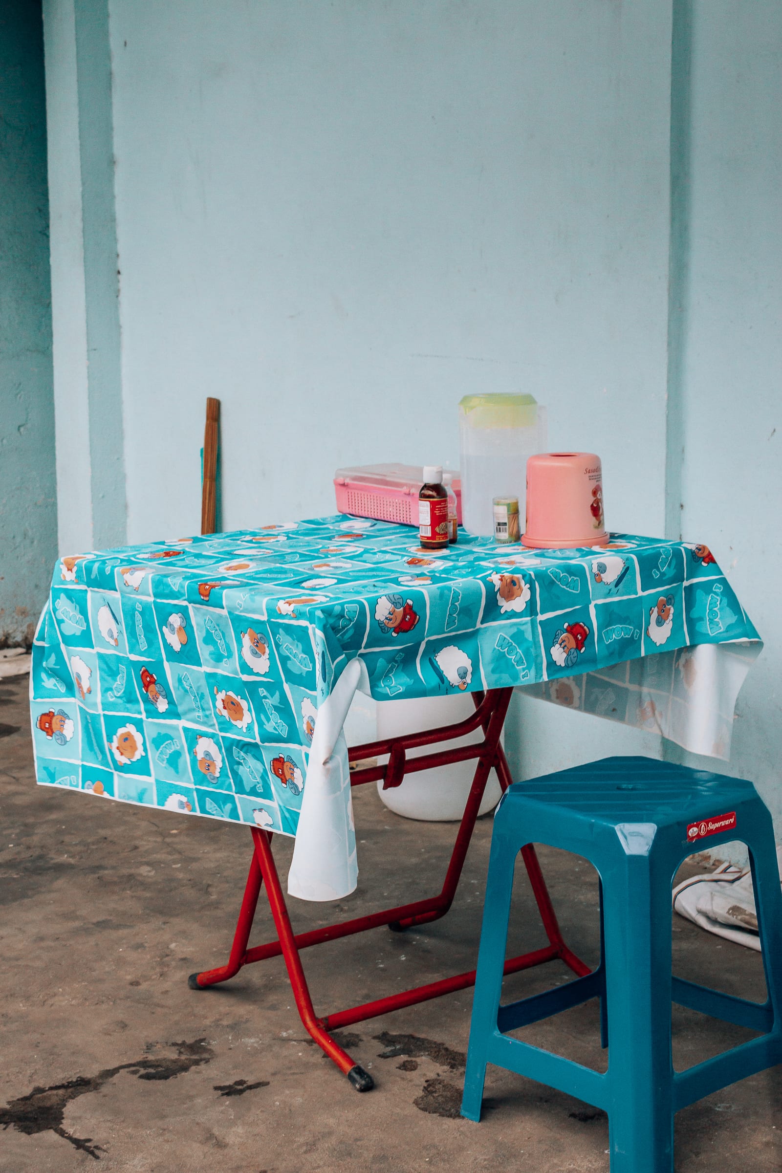 Phuket Stadt Street Food Tisch Essen