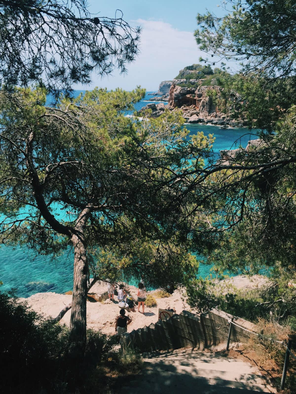 cala s almunia and cala moro near santanyi mallorca