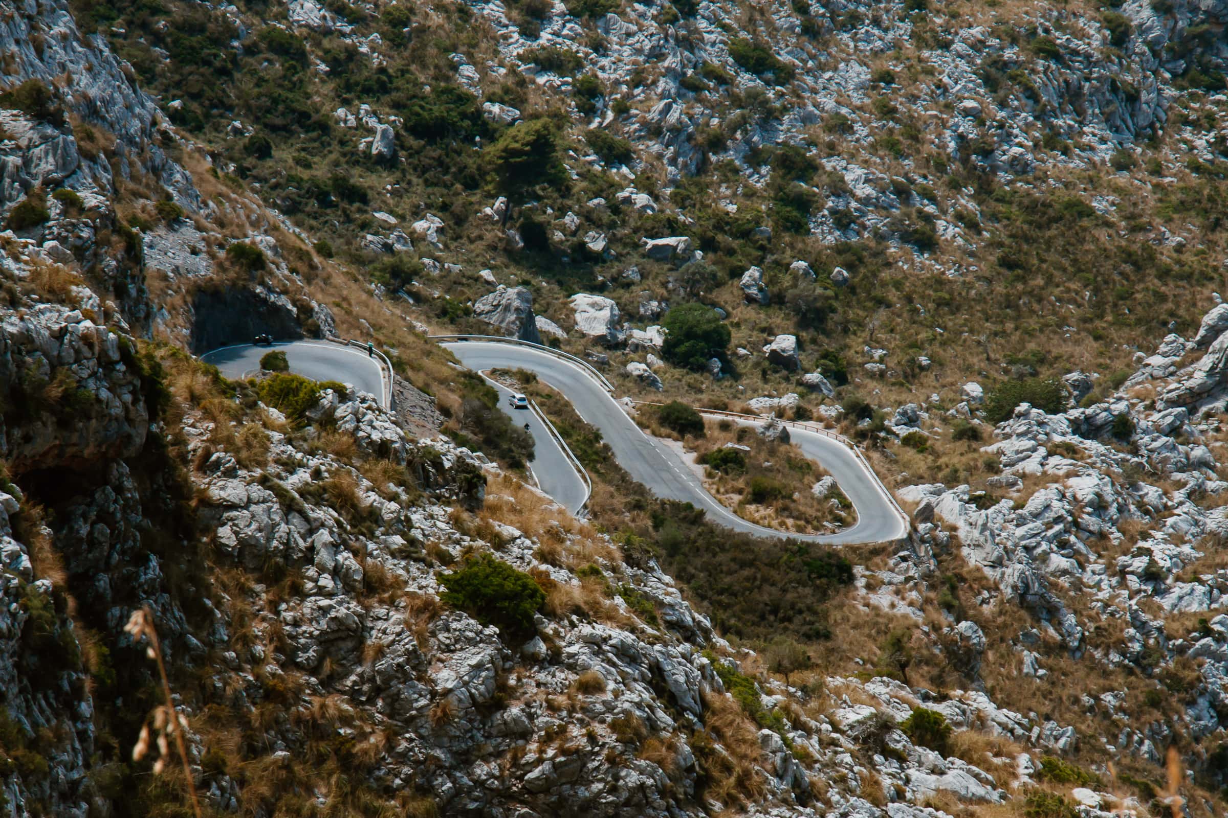 Sa Calobra Torrent de Pareis Straße Serpentinen Mallorca