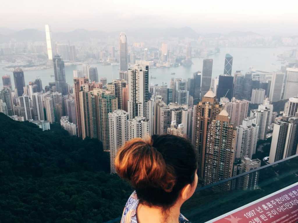 view from victoria peak hongkong