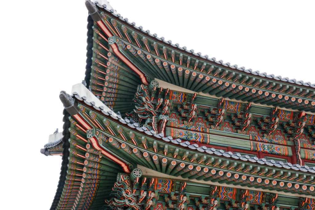 dach gyeongbokgung palast seoul korea