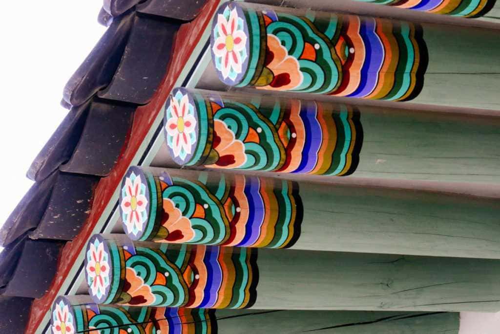 dachbalken gyeongbokgung palast seoul korea