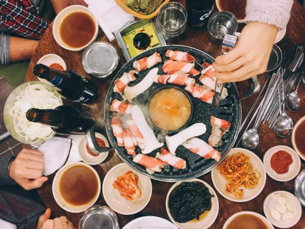 korean barbecue Seoul Sehenswürdigkeiten typisches Essen