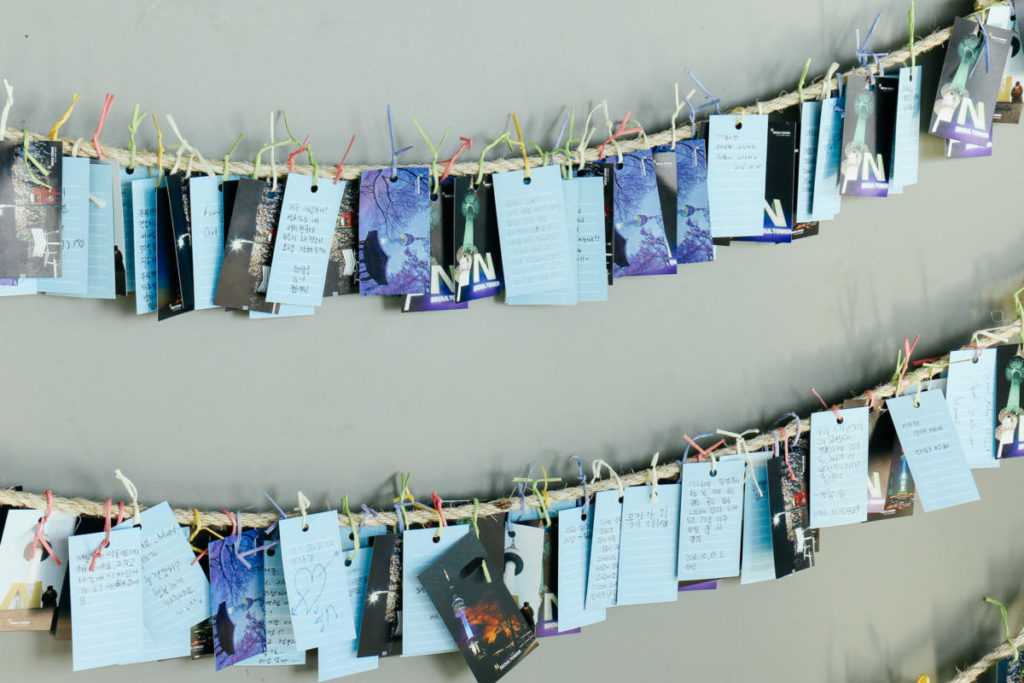 Love Cards am Namsan Tower, Seoul