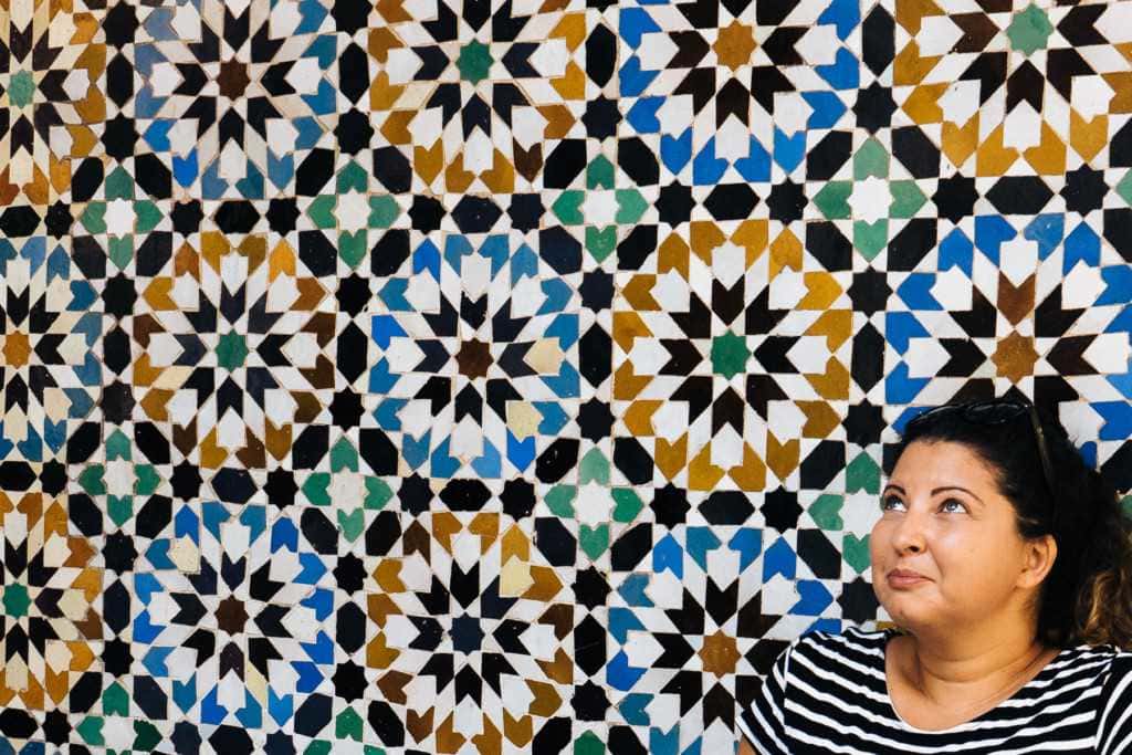 Frau in Marrakesch Reisen