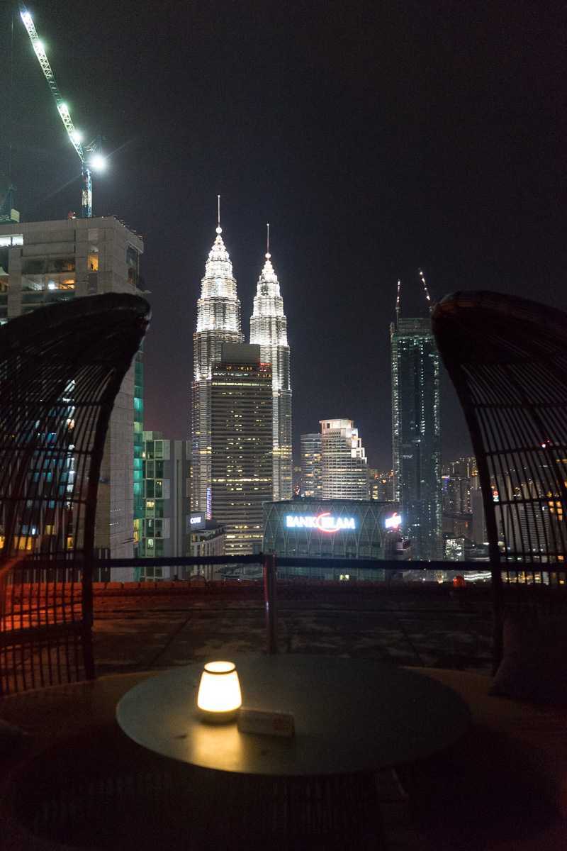 petronas tower from heli lounge bar