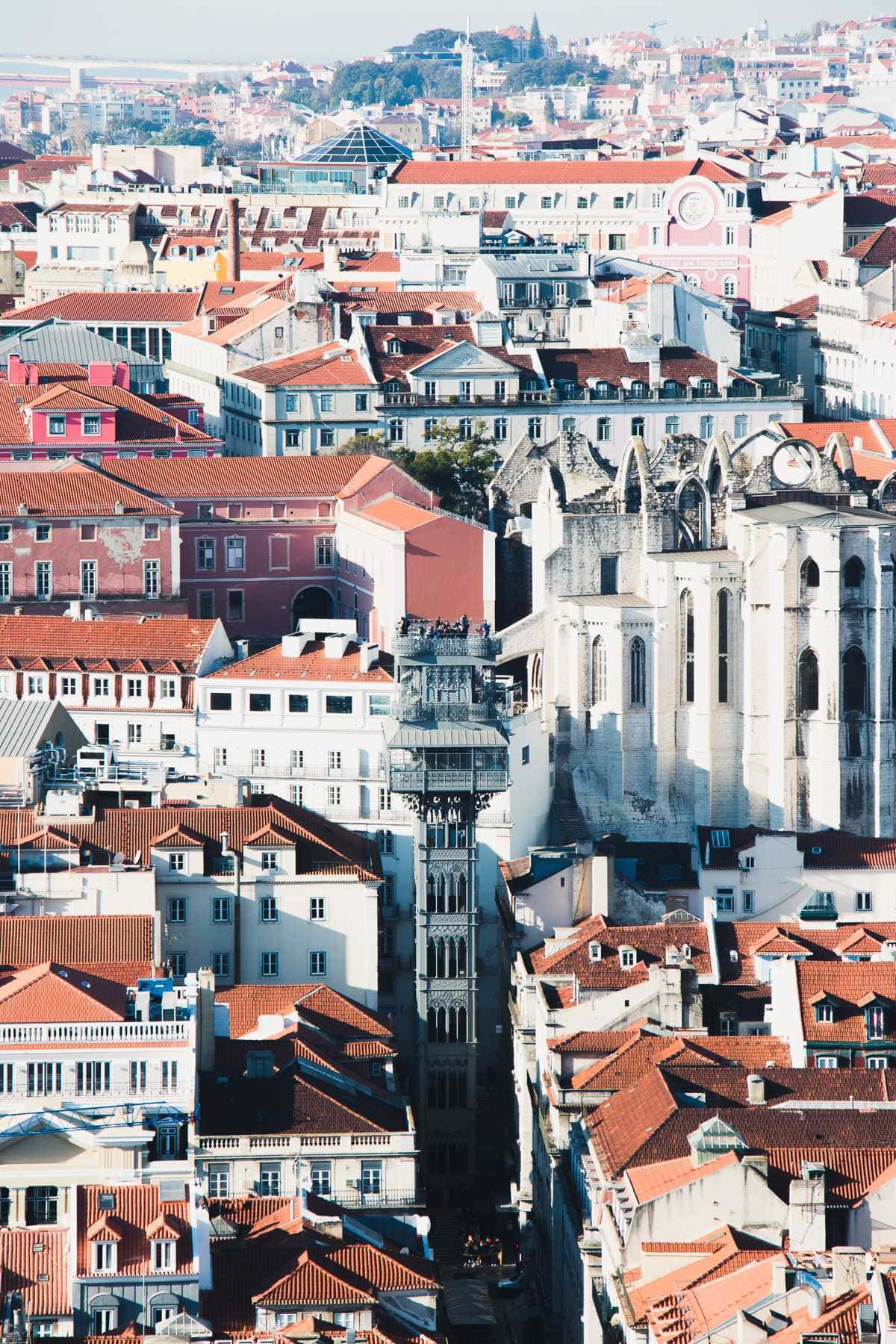 Elevador do Carmo und Chiado in Lissabon