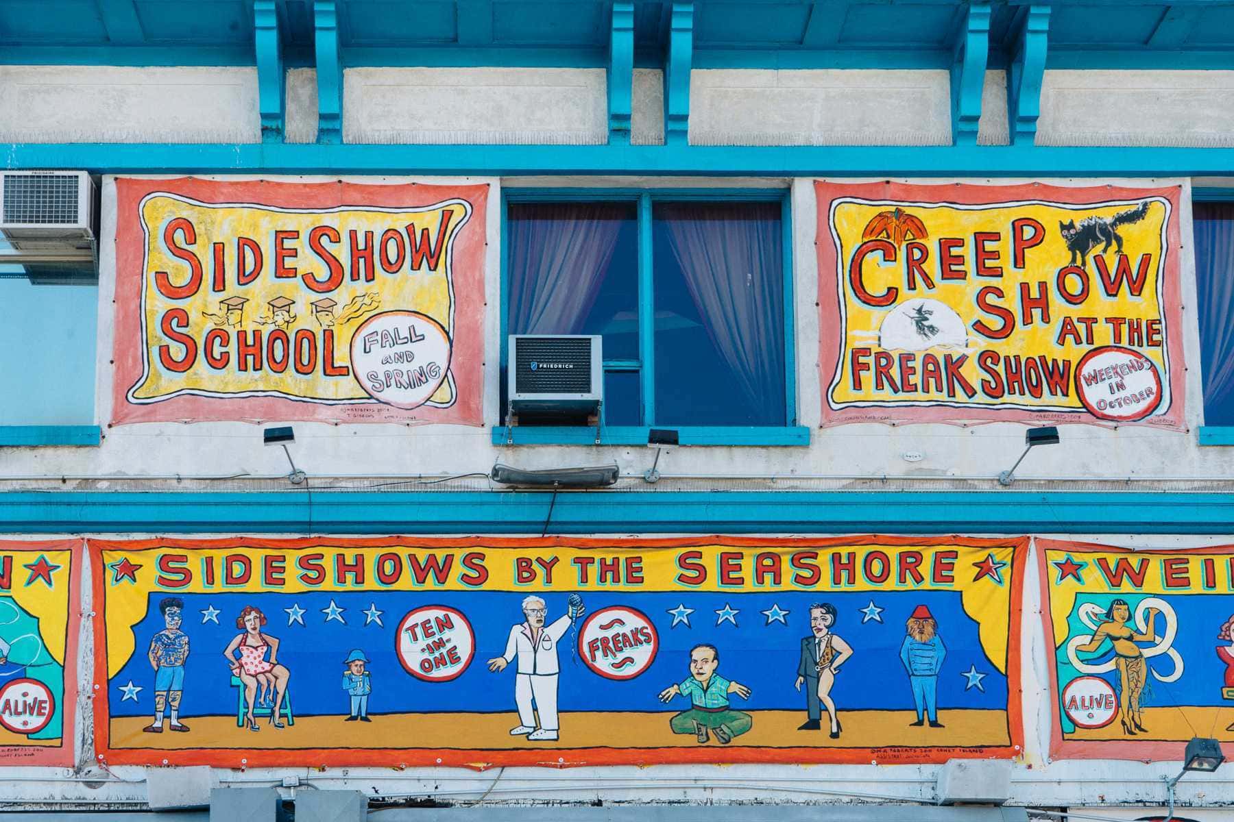 freak show plakate coney island