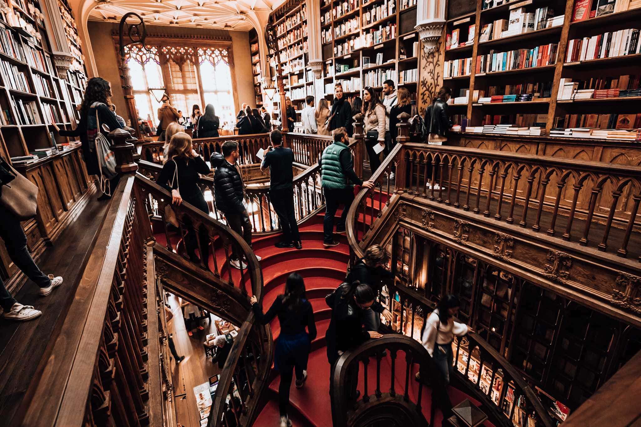 livraria lello porto obere etage