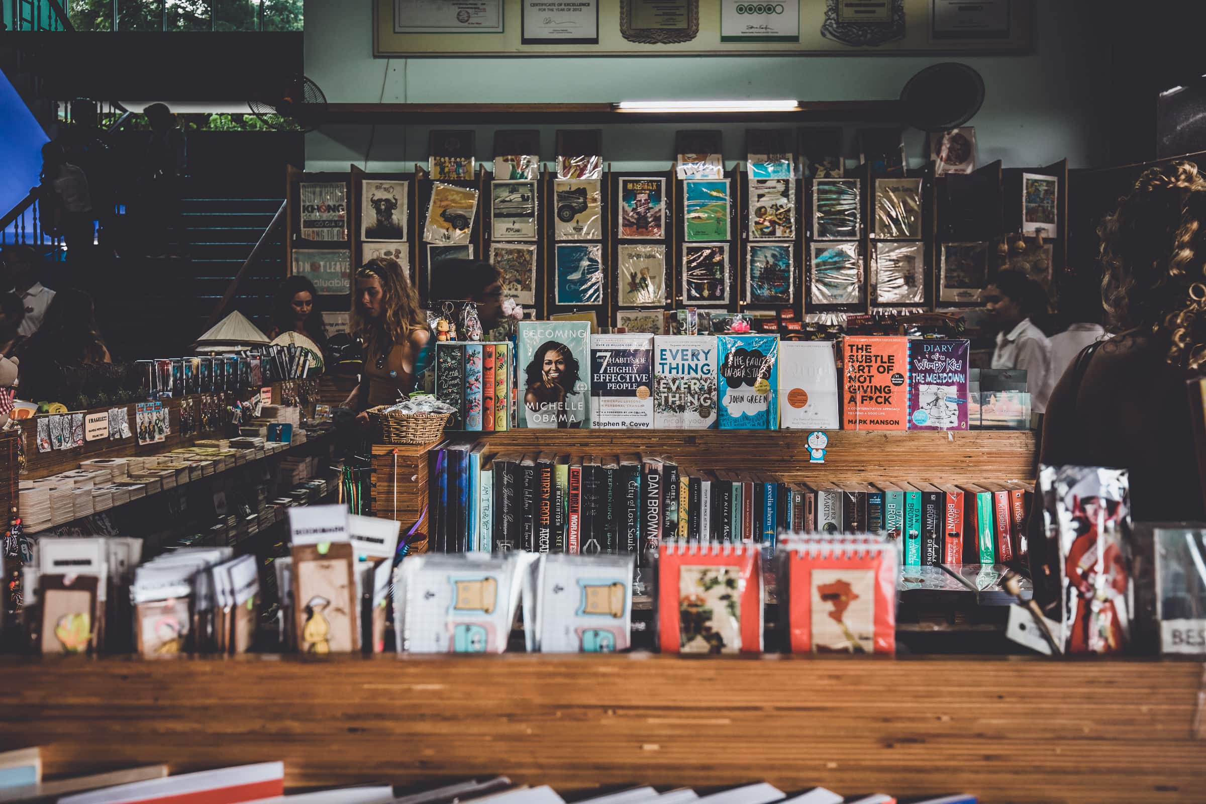 Souvenir store at the War Remnants Museum, Saigon
