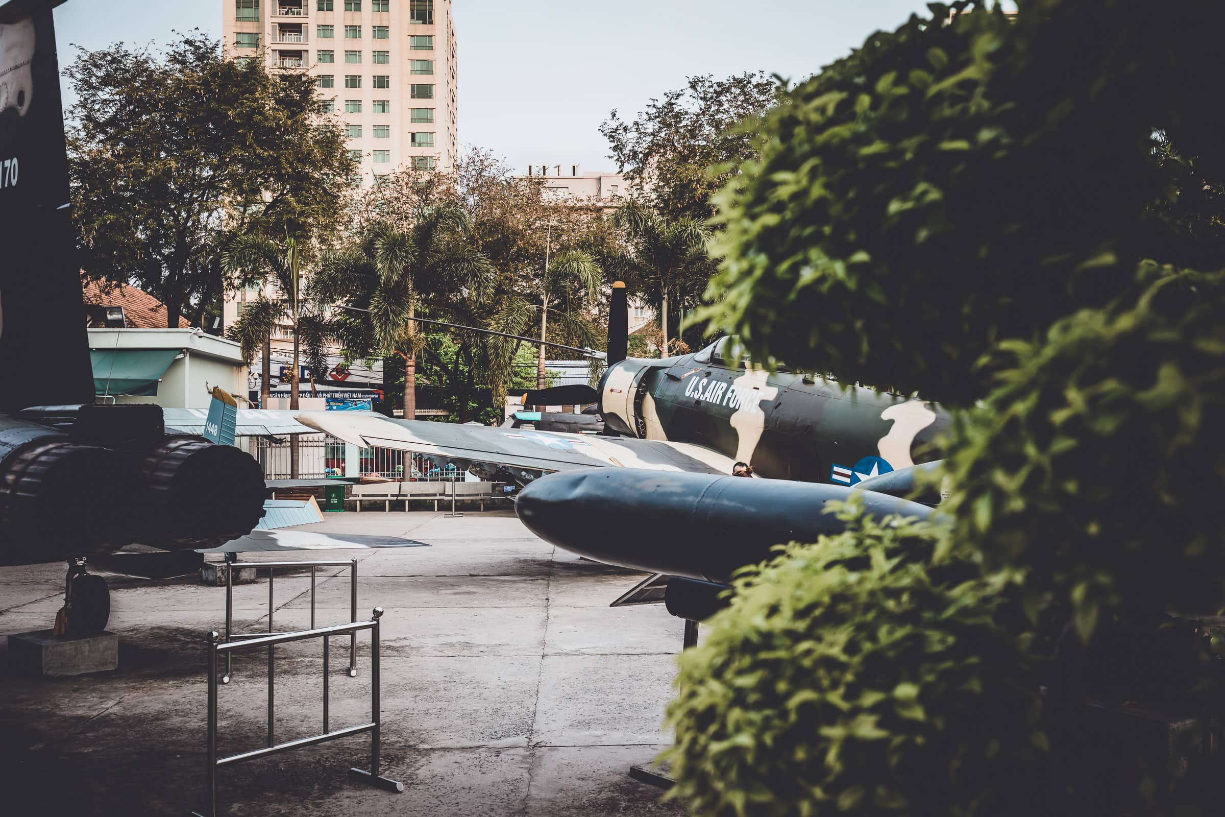 War planes in the War Remnants Museum, Saigon