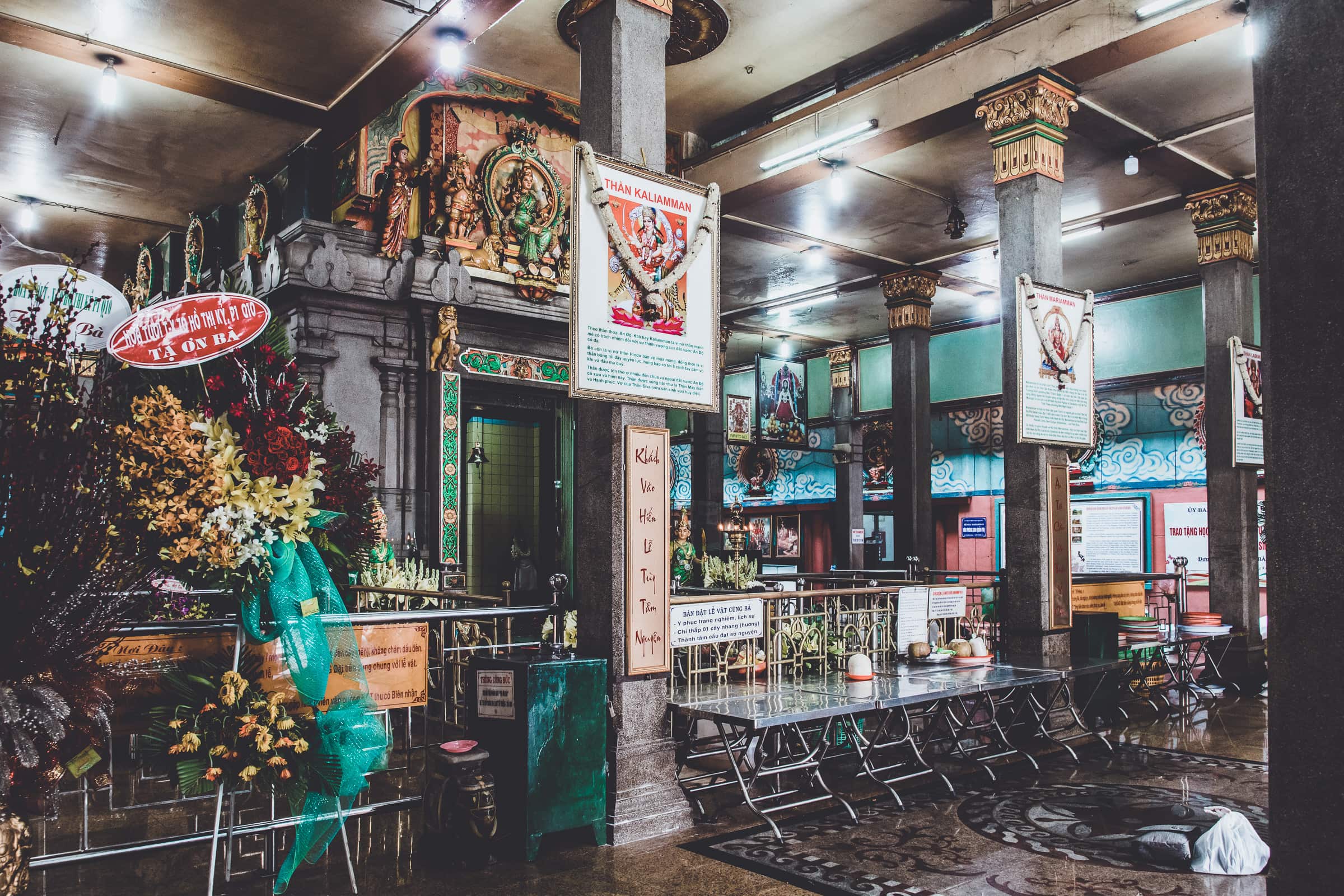 Sri Mariamman Temple from the inside, Saigon