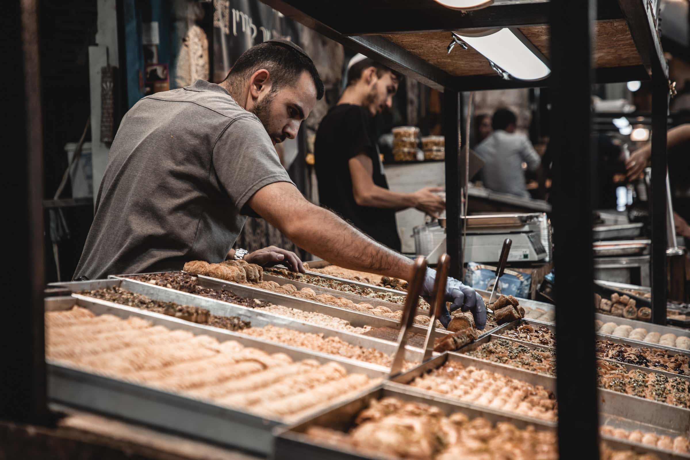 Jerusalem Sehenswürdigkeiten Desserts Mahane Yehuda Markt Israel