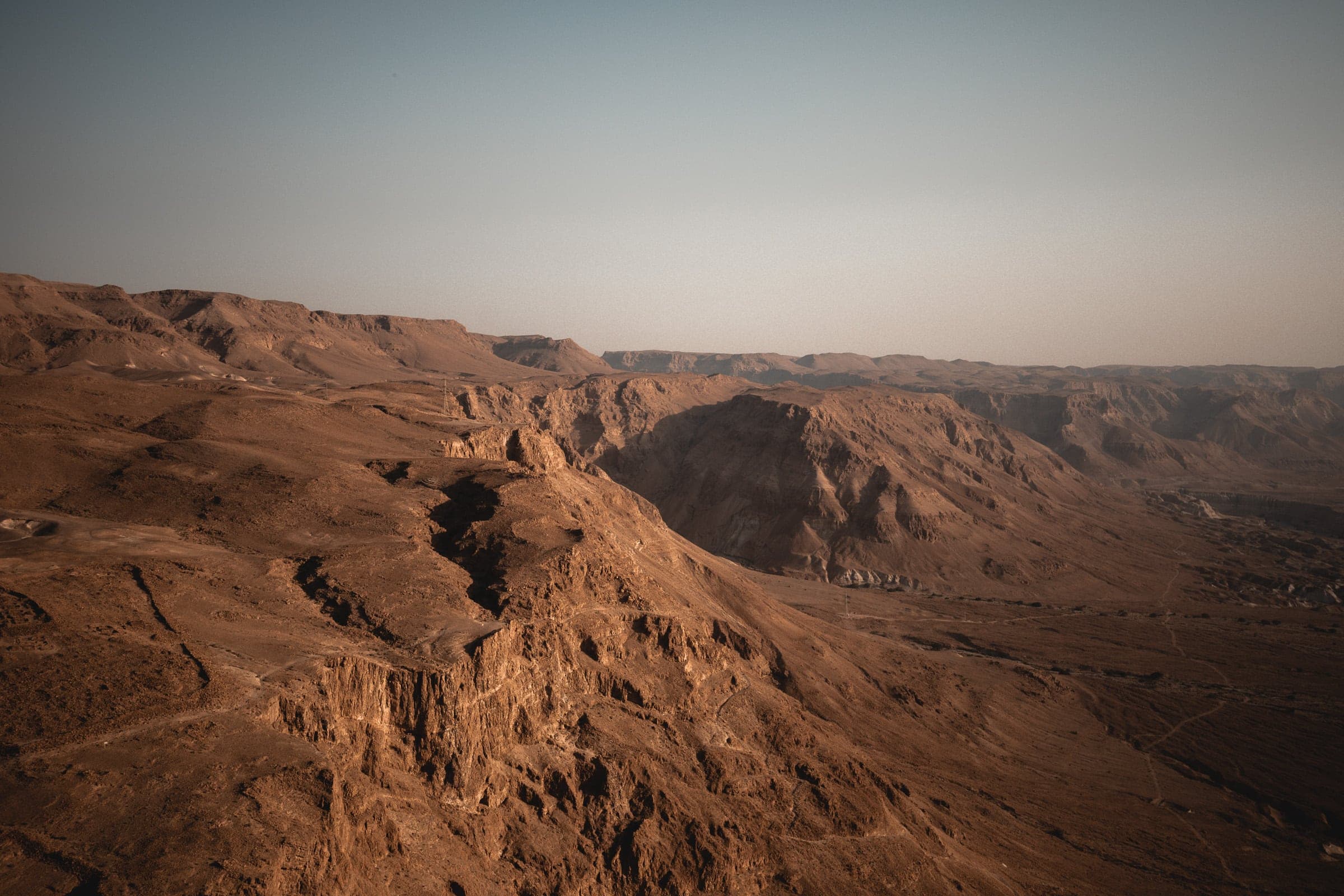 Desert landscape Dead Sea and Judean Desert