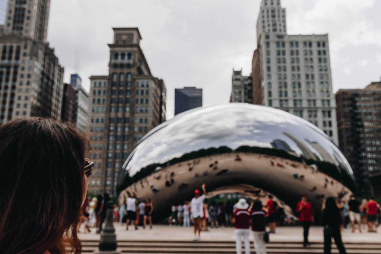 Chicago city trip USA in summer The Bean