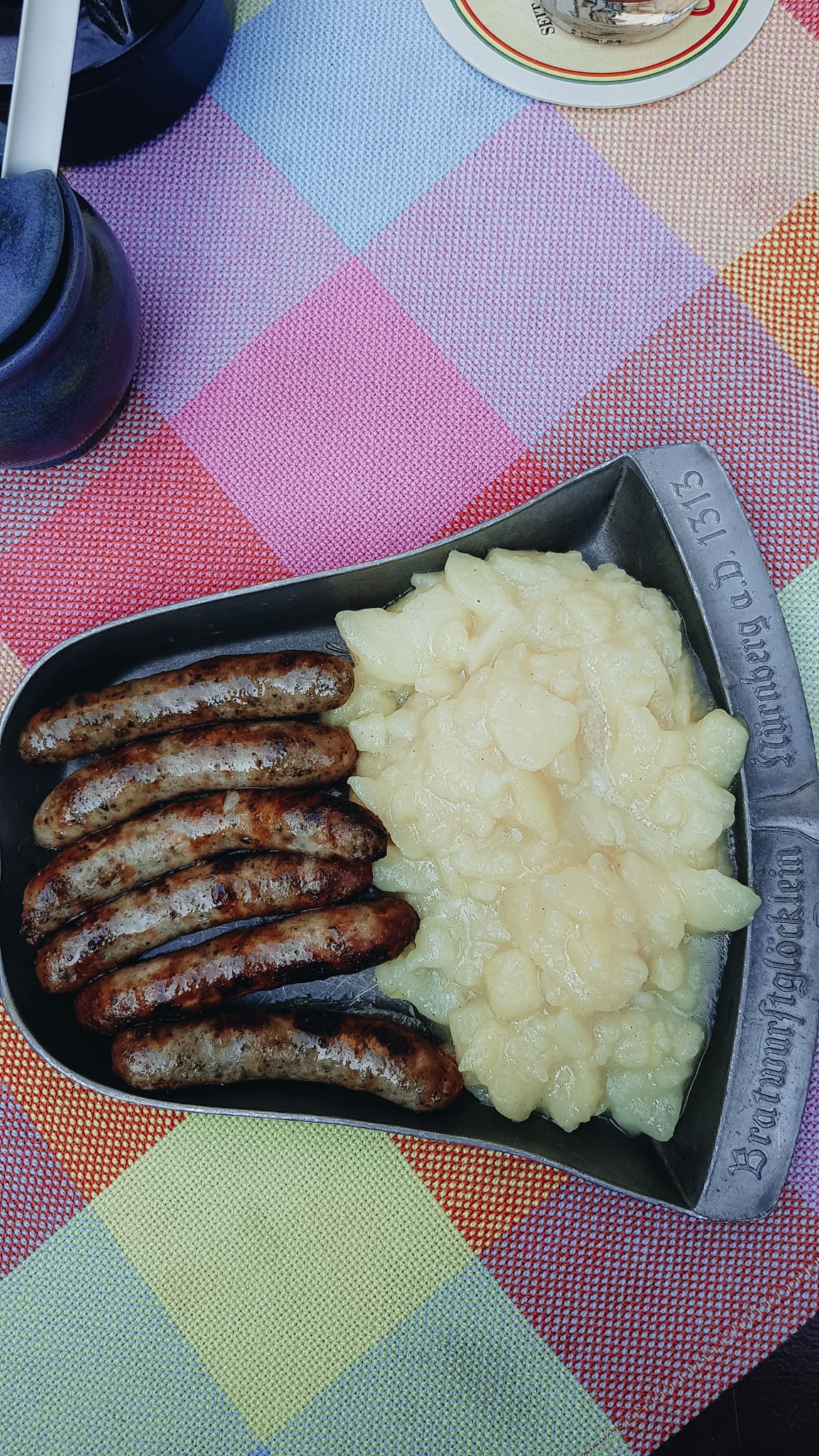 Nuremberg sights Nuremberg roast sausages with potato salad