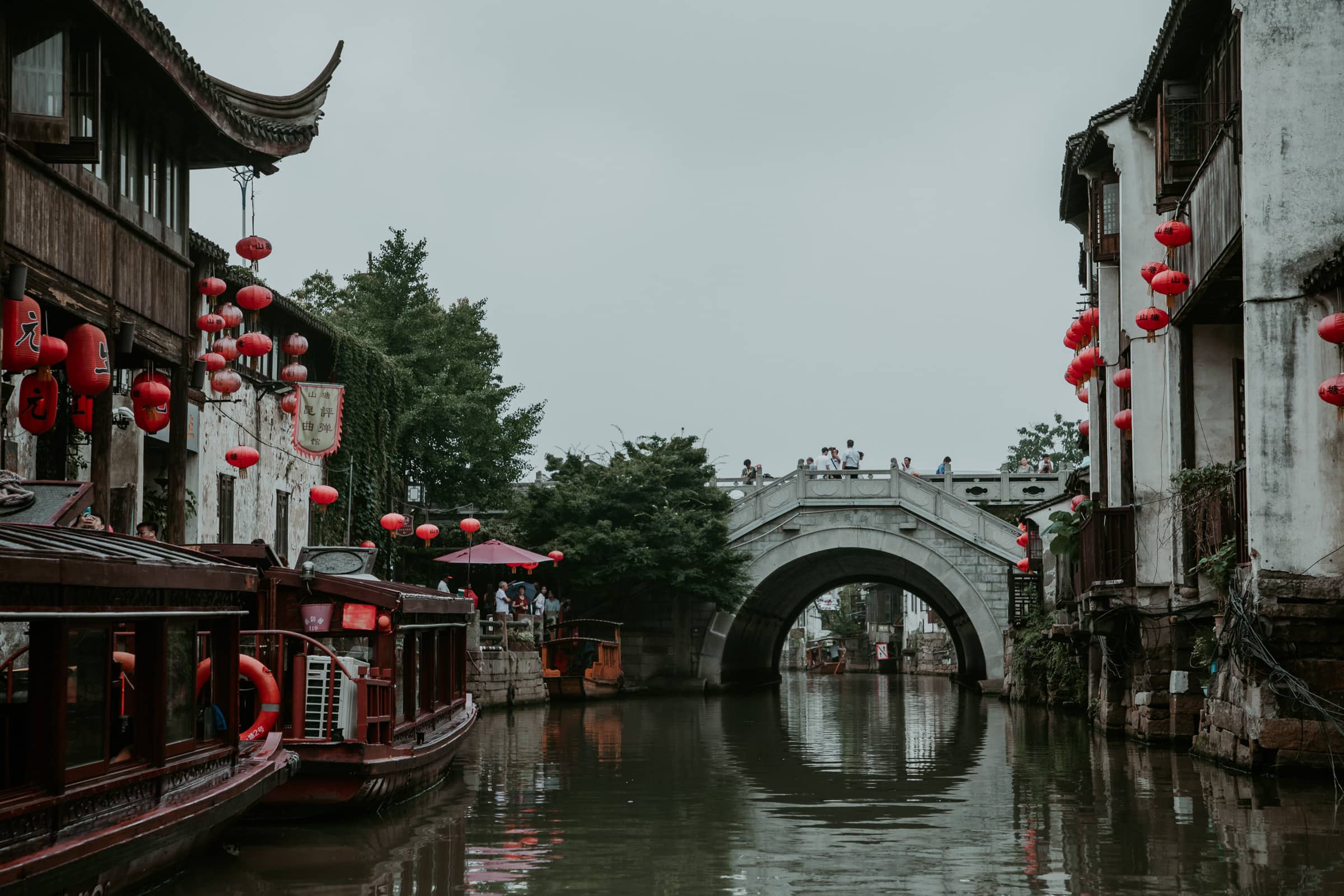 Suzhou Sehenswürdigkeiten Shantang Street Brücke