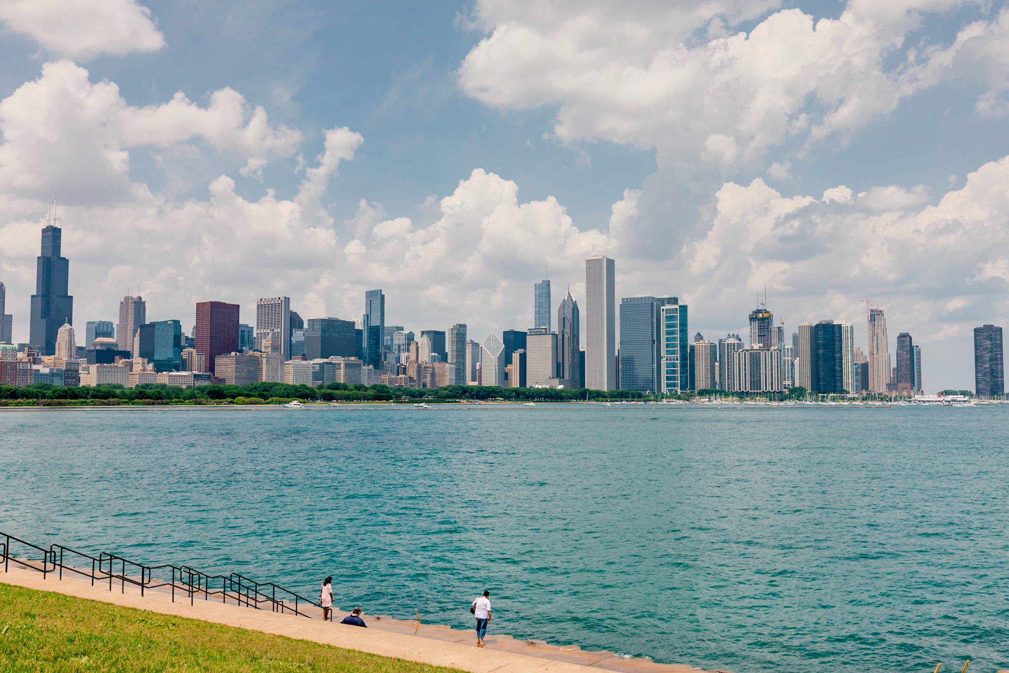 Chicago Skyline Lake Michigan