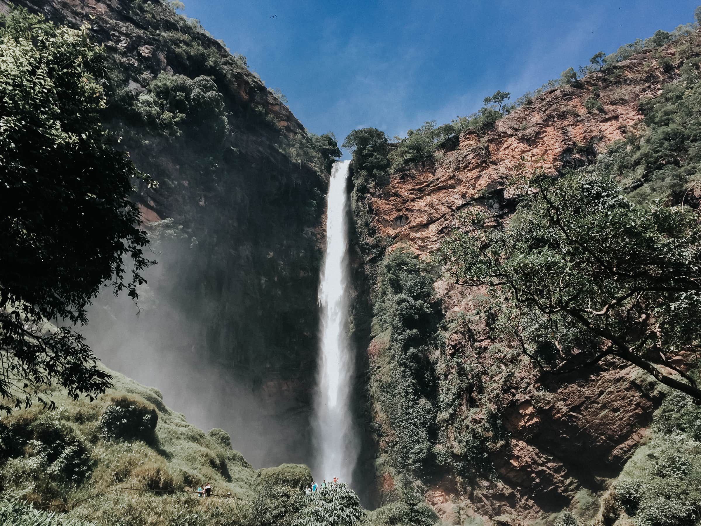 Salto do Itiquira Formosa Goias Brasilien Salto do Itiquira Wasserfall Brasilien