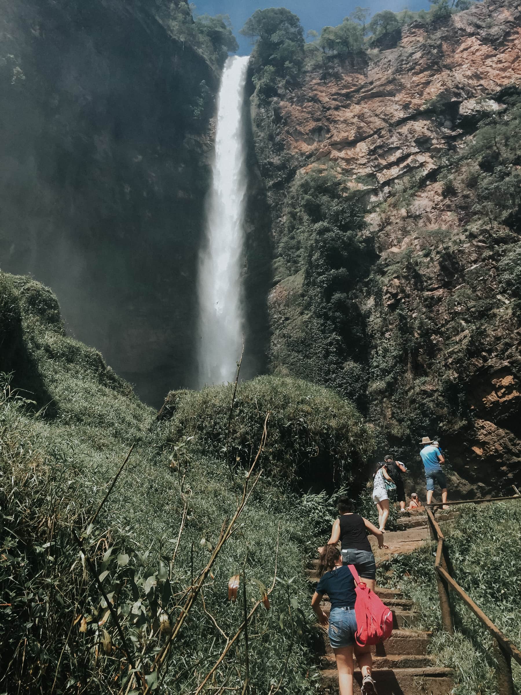Wasserfall Brasilien Wandern Salto do Itiquira Goias
