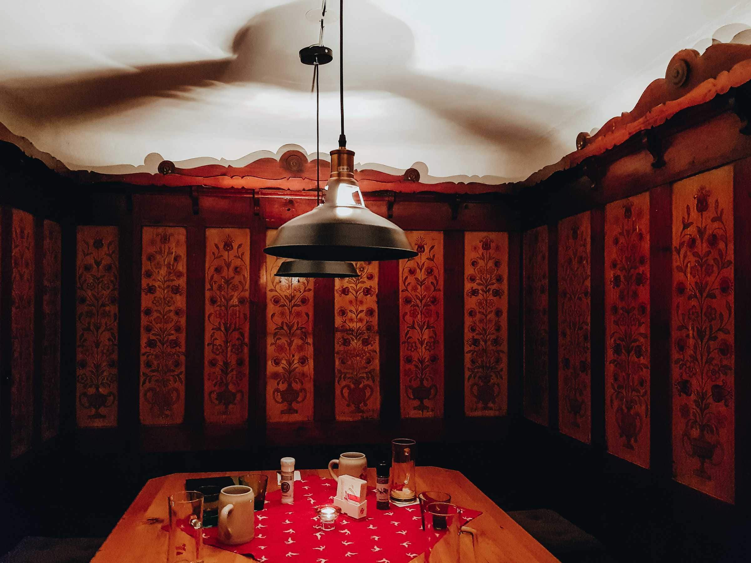 Rustikale Sitzecke Gaststätte