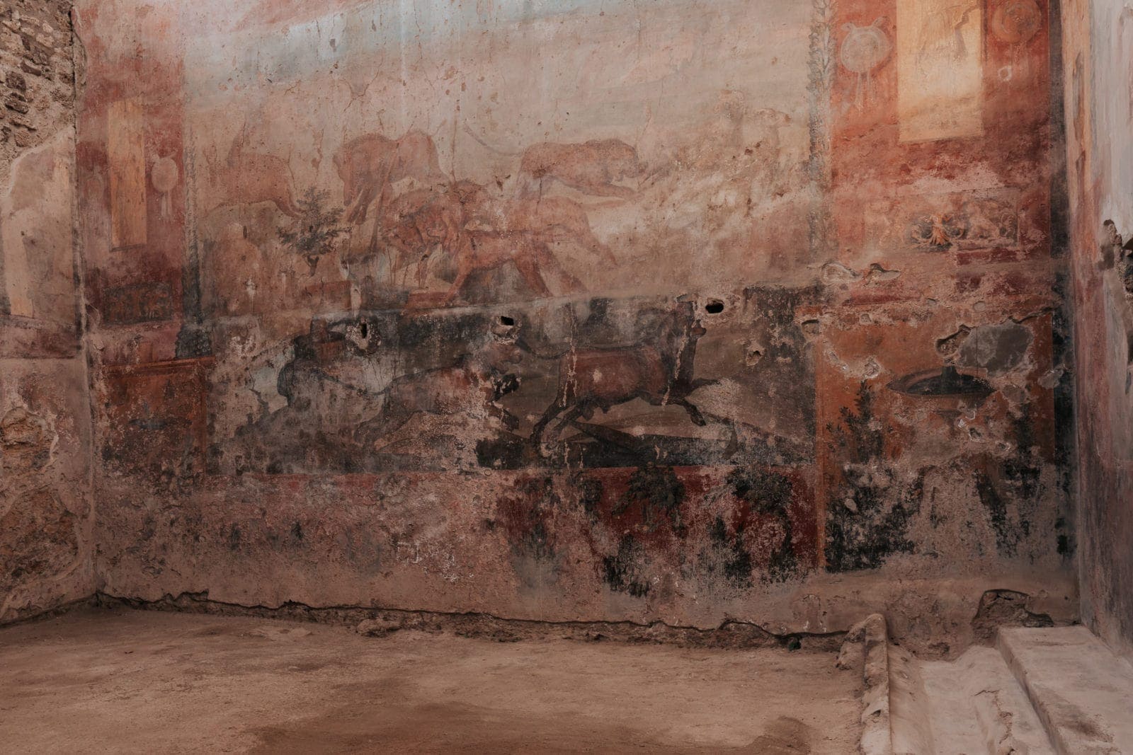 Pompeji Malerei Wand Häuser