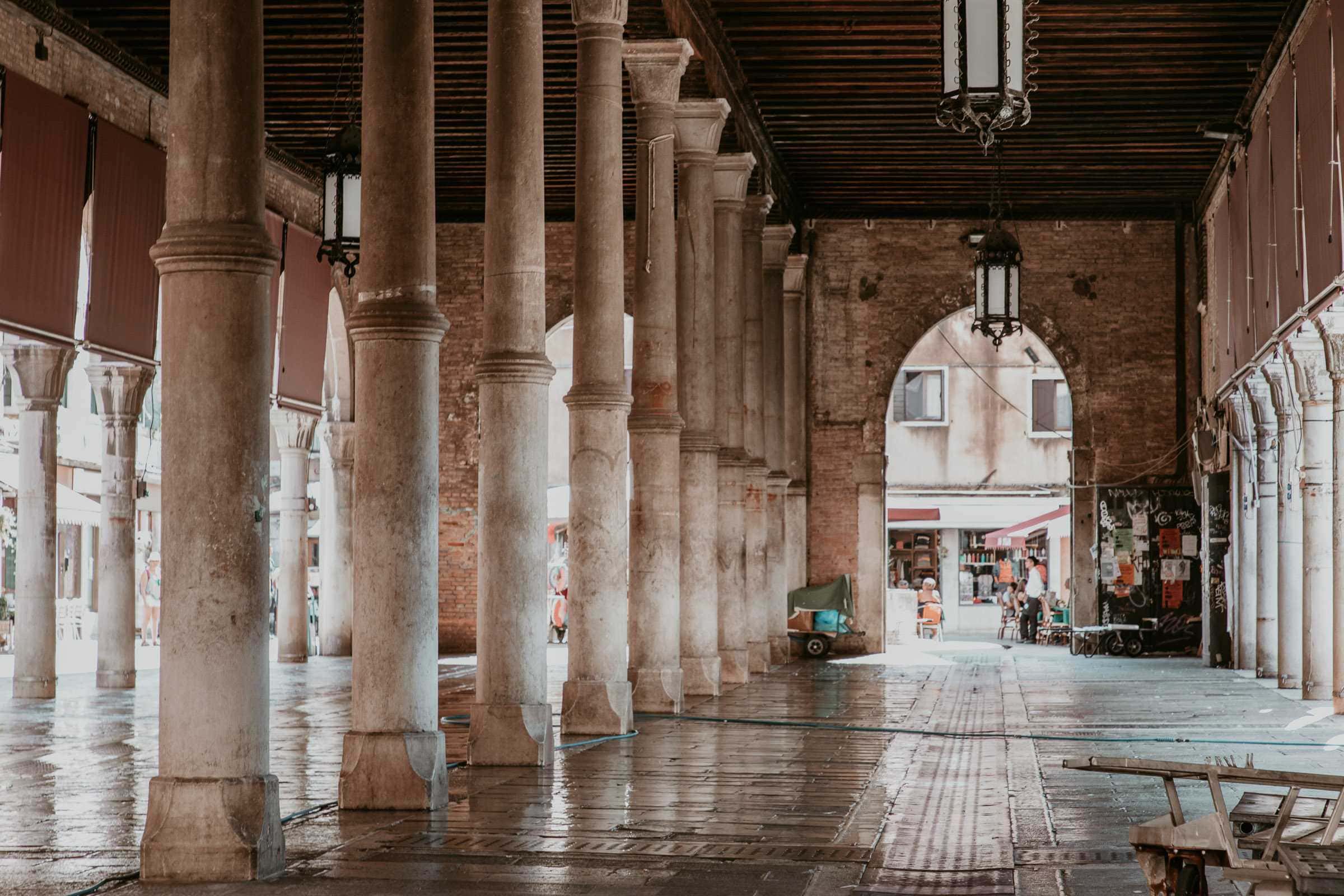 Leere Fischmarkt Halle
