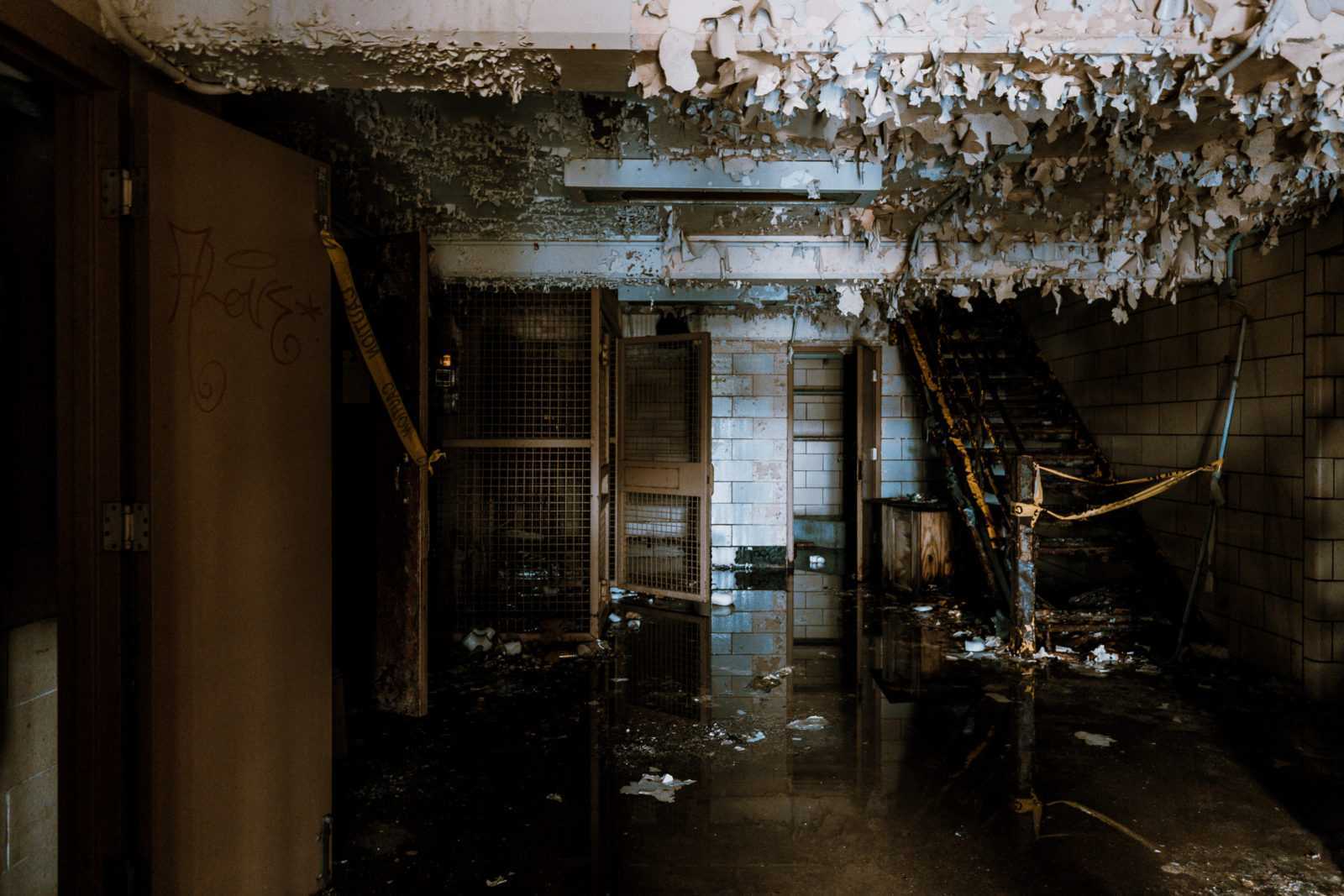 treppenhaus in der old joliet prison