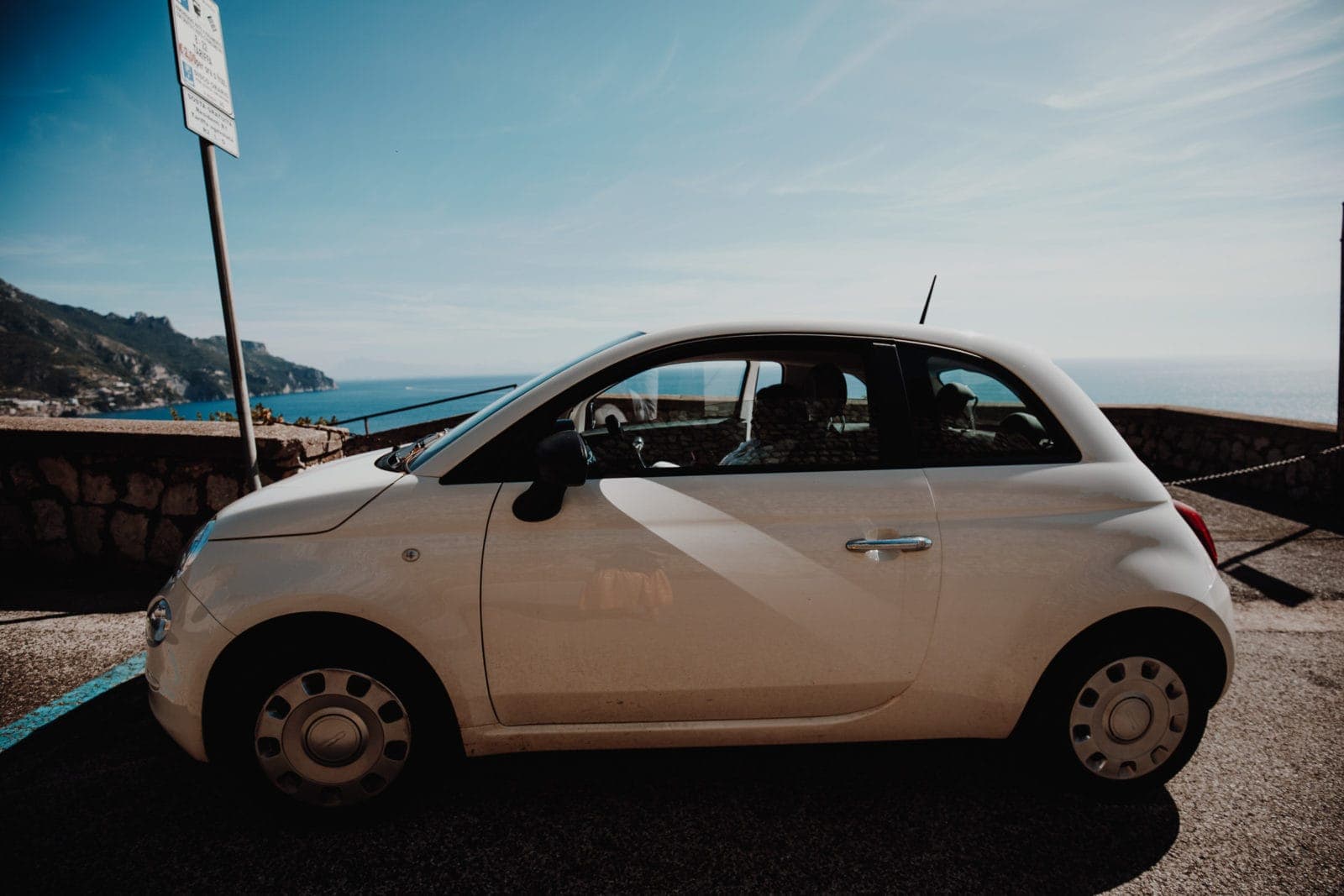 Amalfiküste mit Fiat 500 Mietwagen