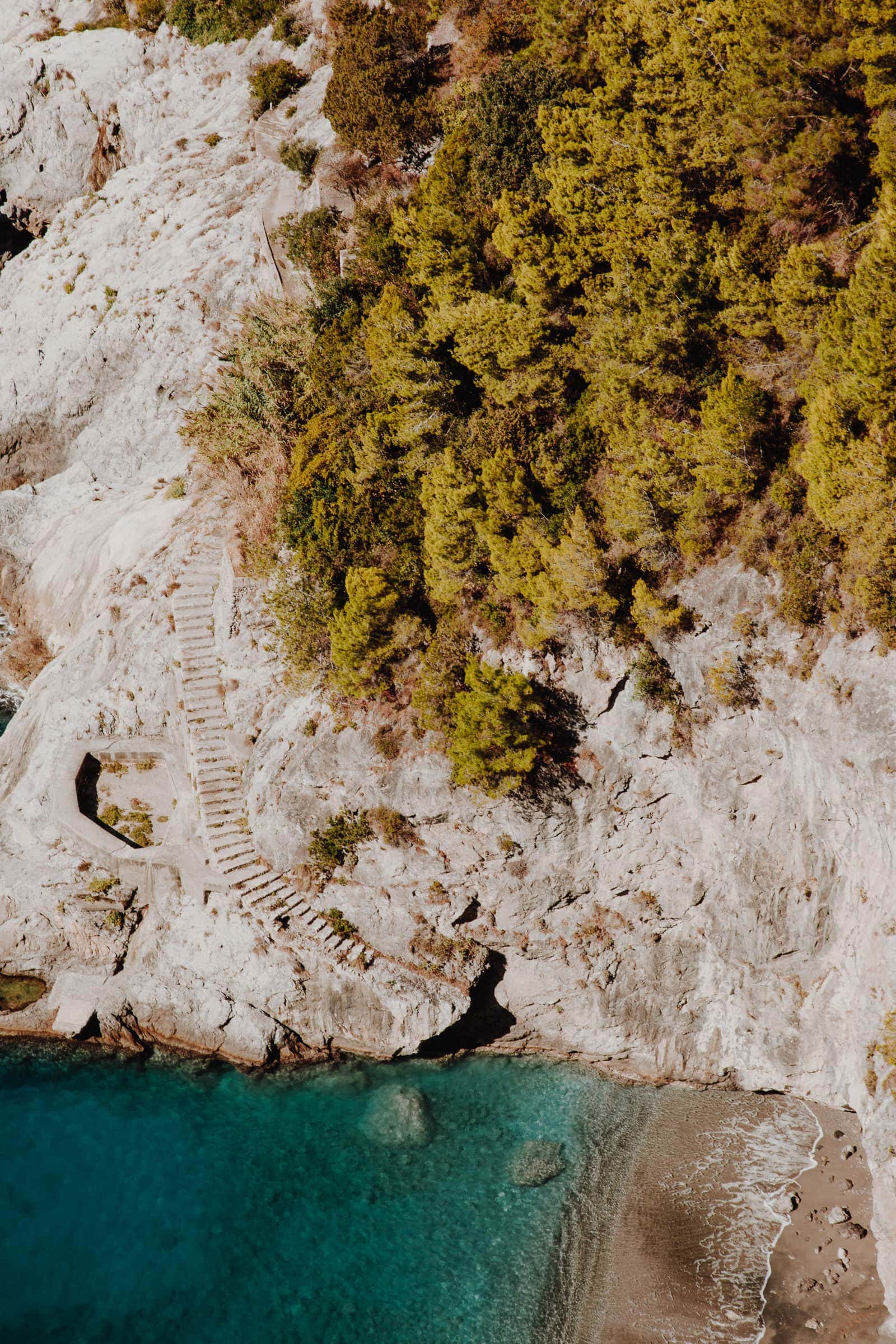 Amalfitana Bucht mit Strand