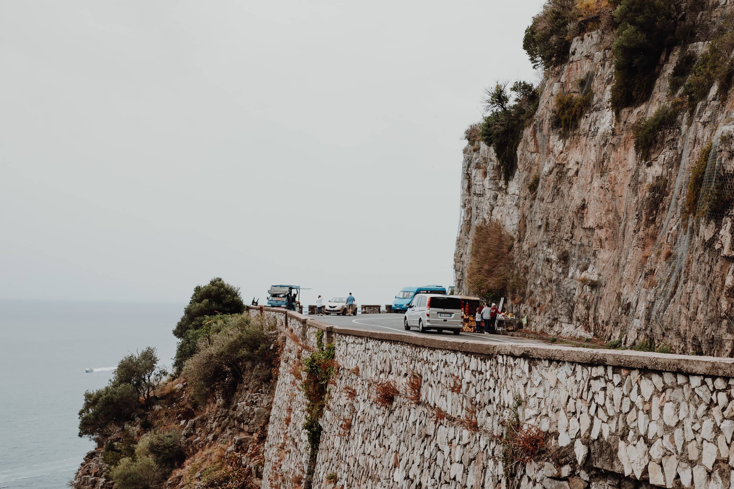 Amalfitana Straße Italien Serpentinen