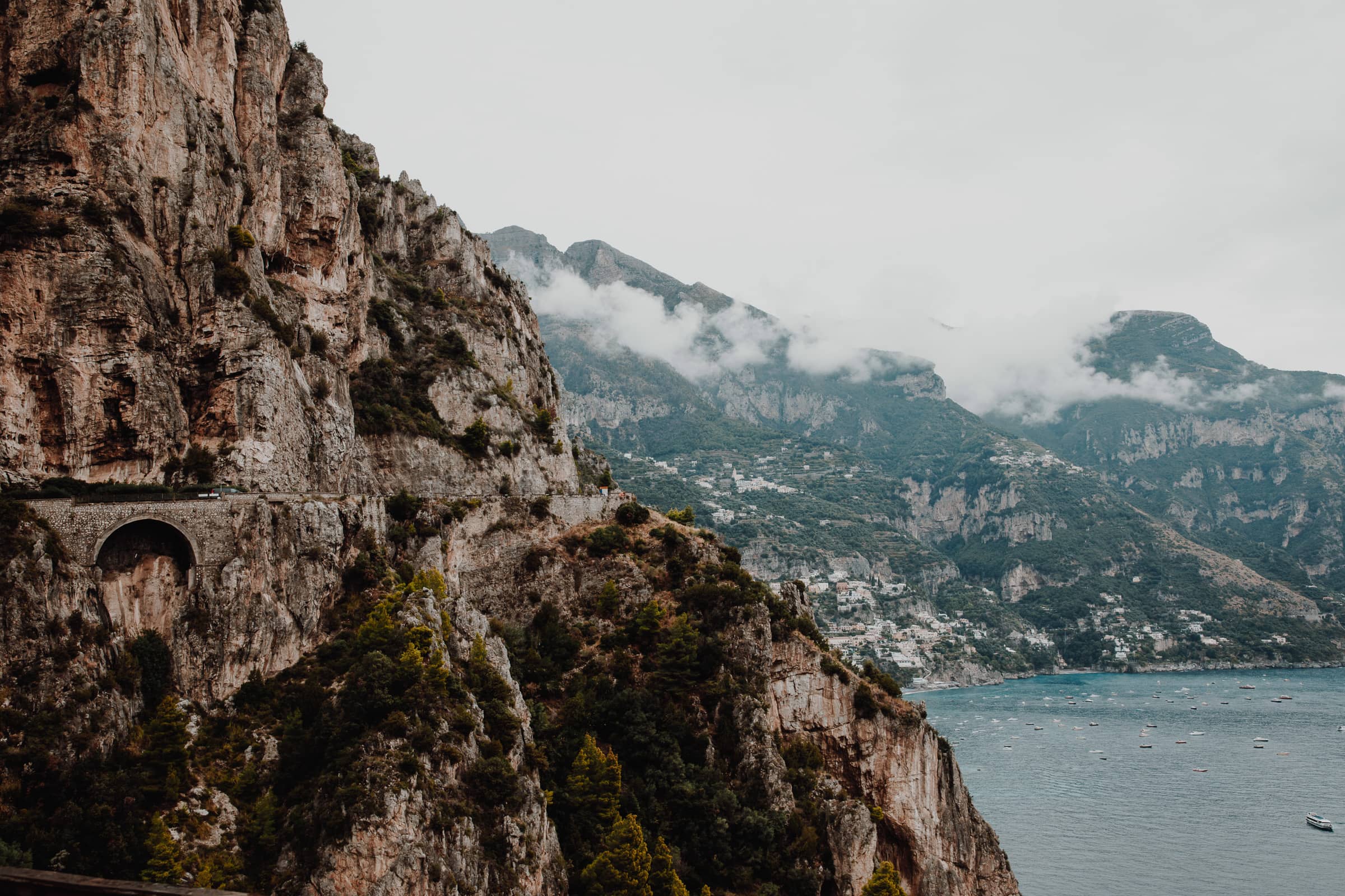 Küstenstrasse Amalfitana in Italien
