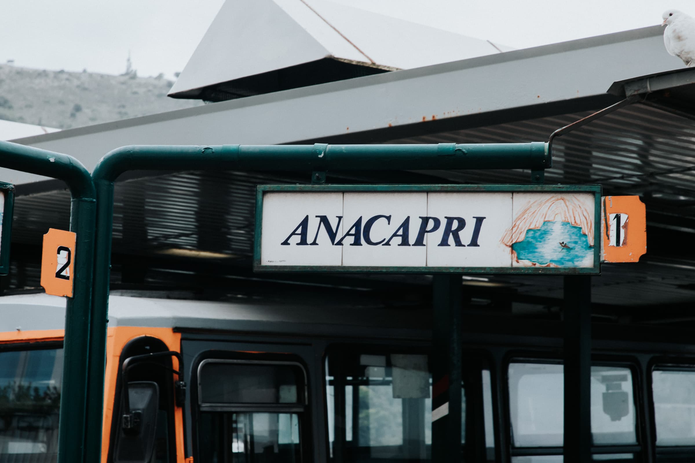 Capri Bus nach Anacapri Haltestelle