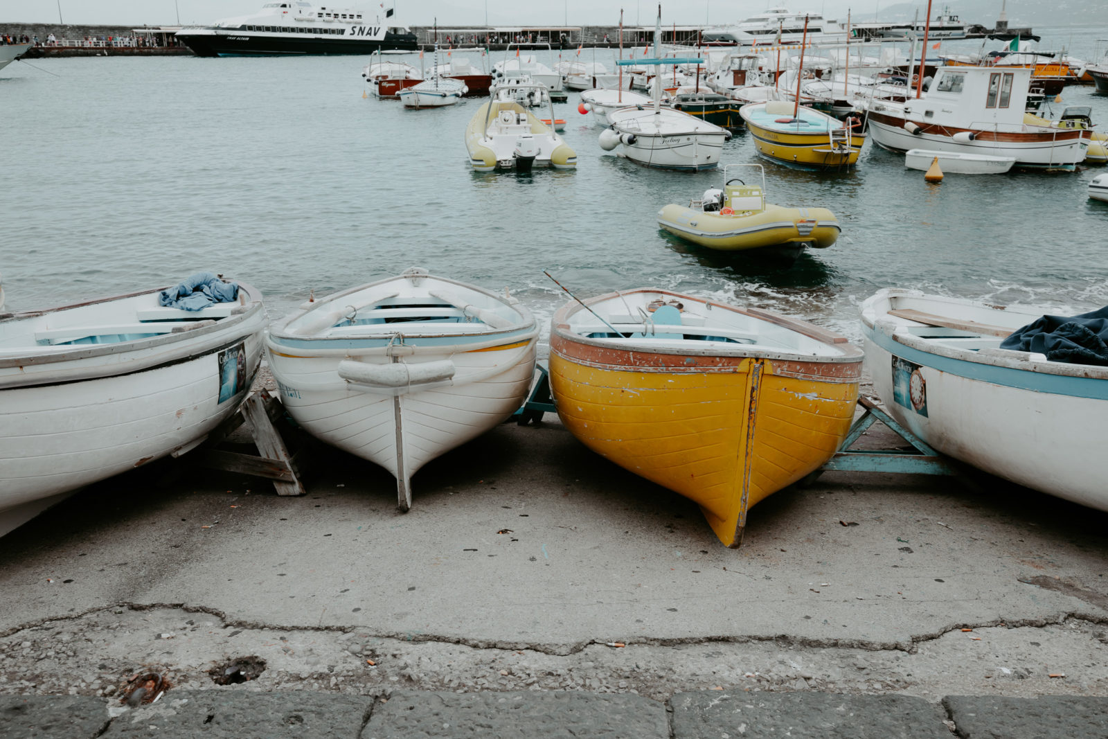 Capri Fischer Boote in Marina Grande