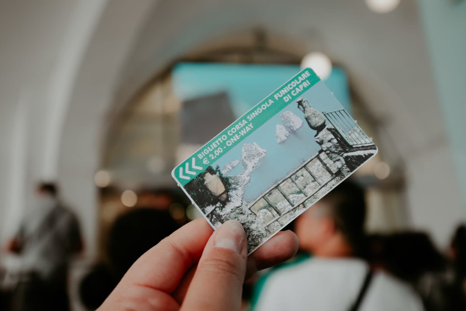 Capri Ticket Fahrkarte für Seilbahn