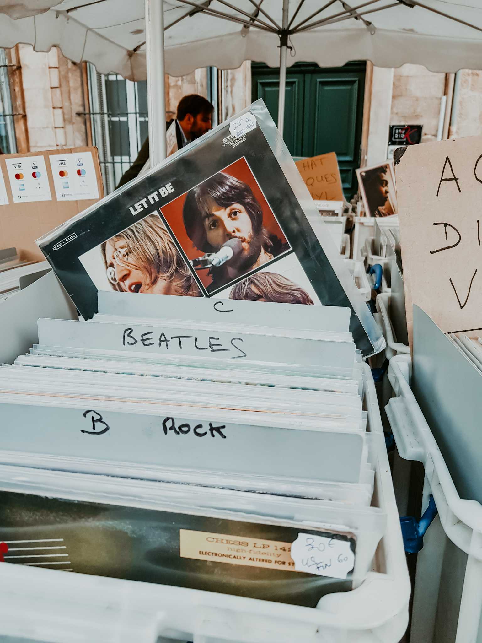 Aix en Provence Let it be Beatles record at flea market