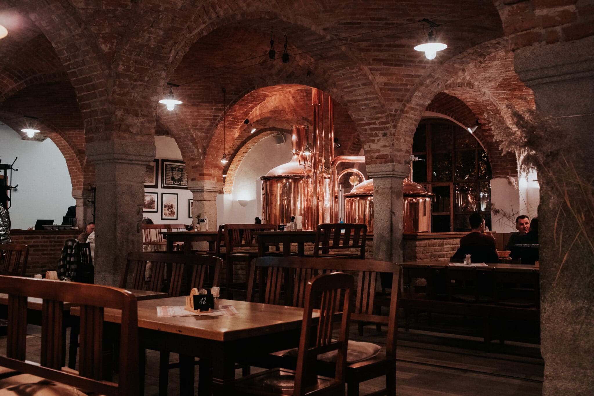 Kupferkessel im Schlossbräu Mariakirchen