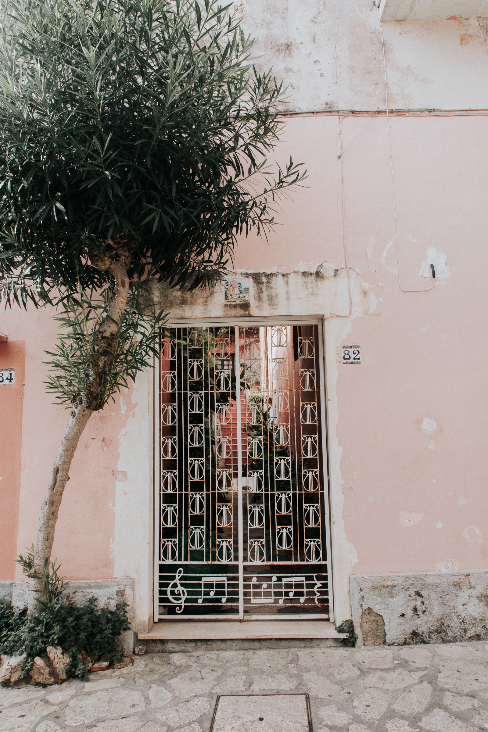 Capri Anacapri Tür in Altstadt