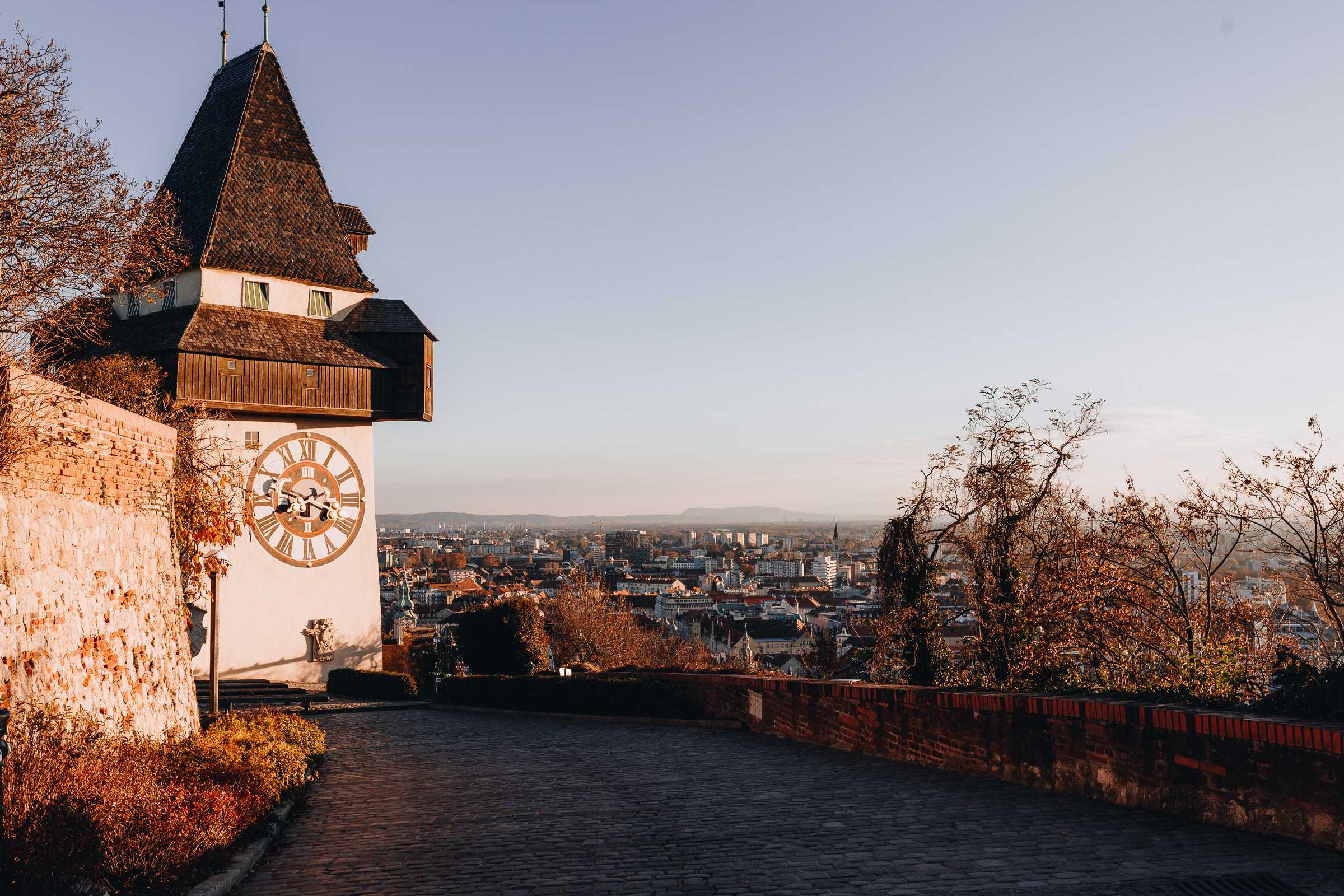 Turm Uhr Berg Graz