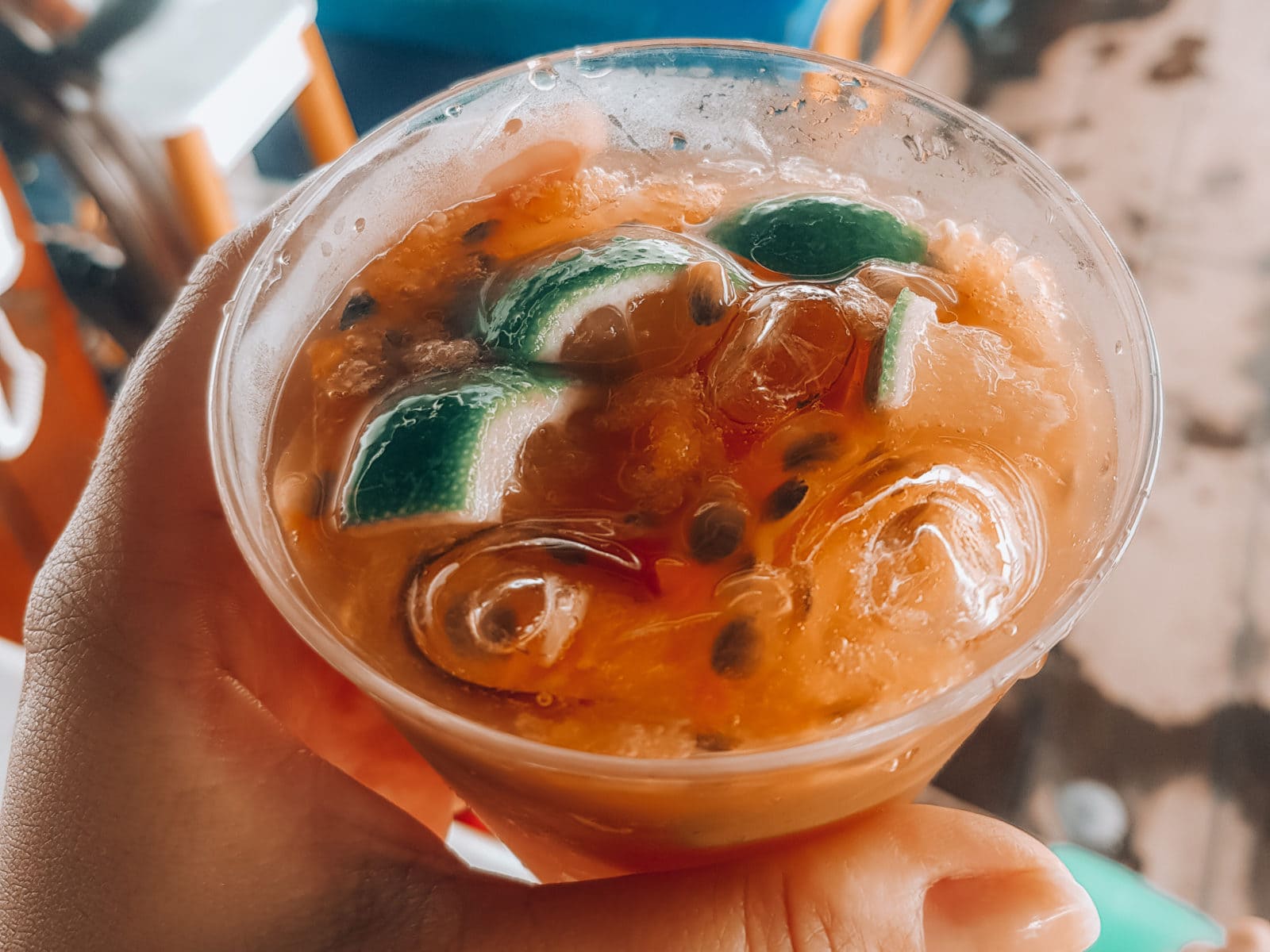 Jorge Amado Cocktail Paraty with lime and passion fruit