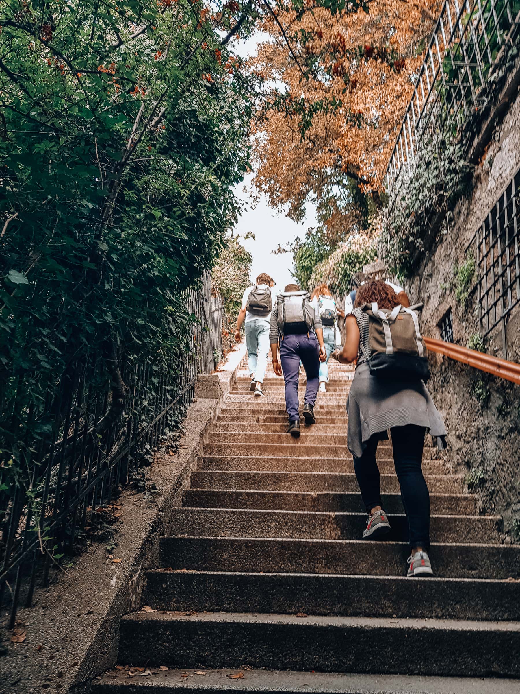 Salzburg Sehenswürdigkeiten Treppe zum Kapuzinerberg