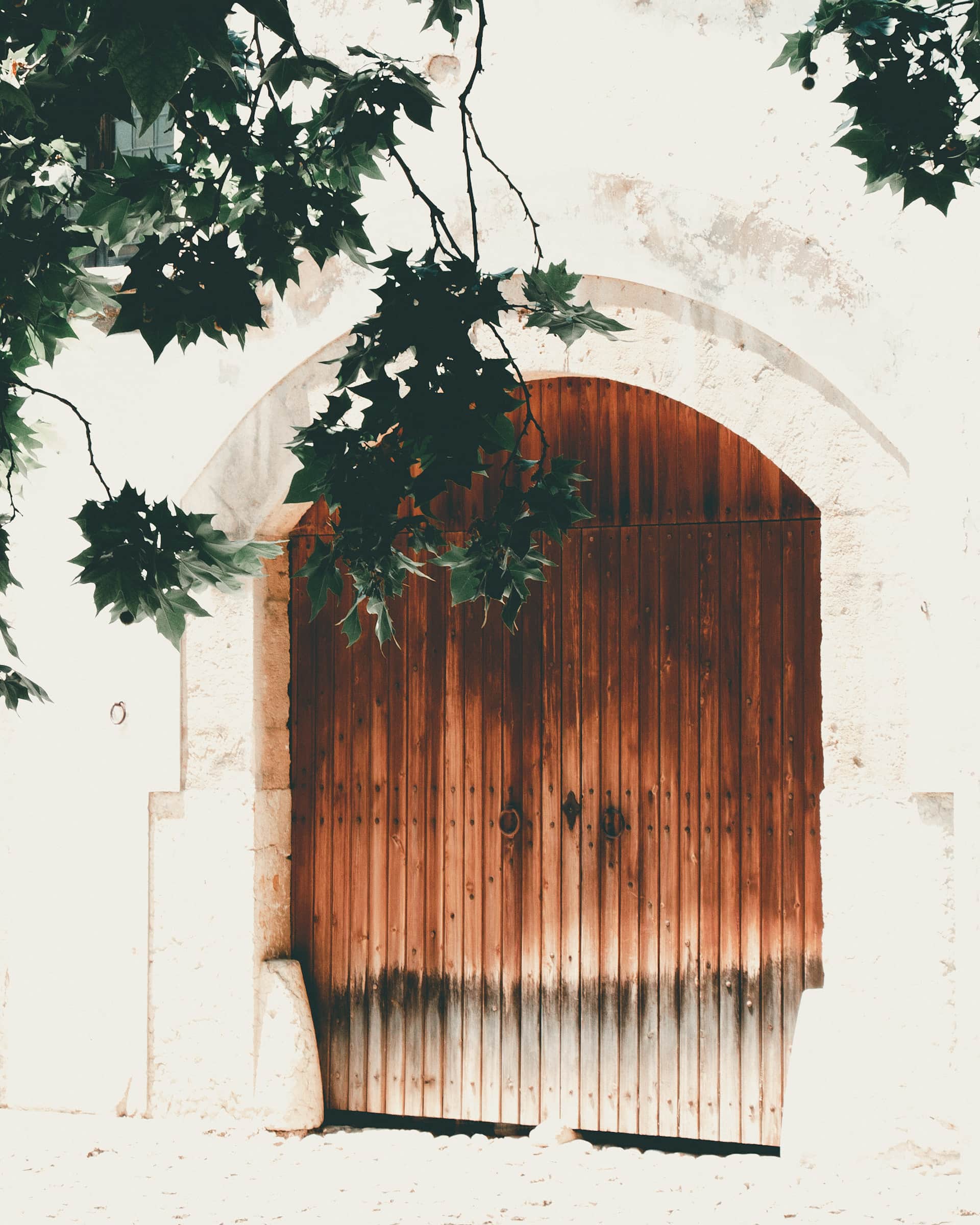 Jardines de Alfabia Mallorca Tür aus Holz