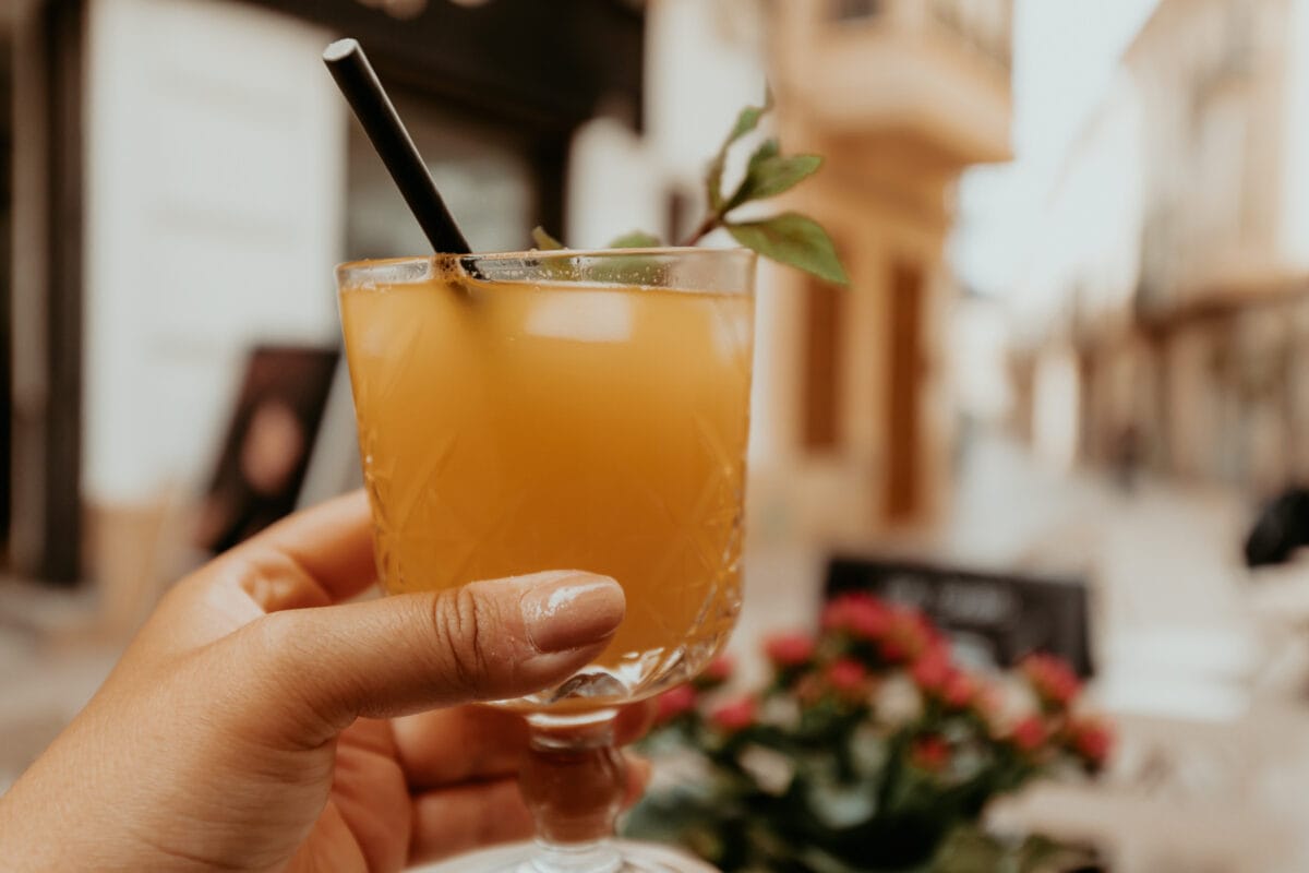 Orangensaft im Café Candela Felanitx