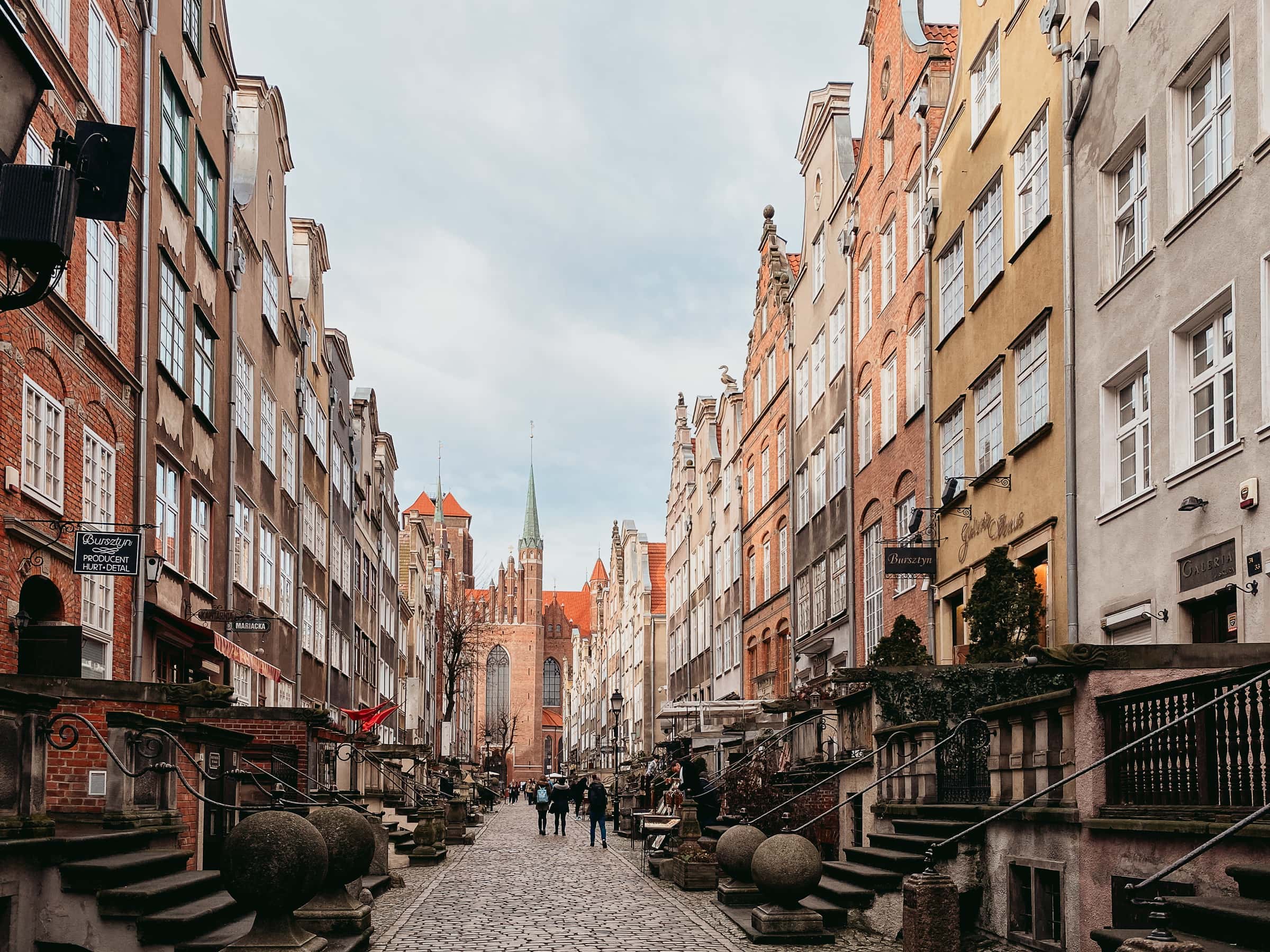 Amber Street in Gdansk