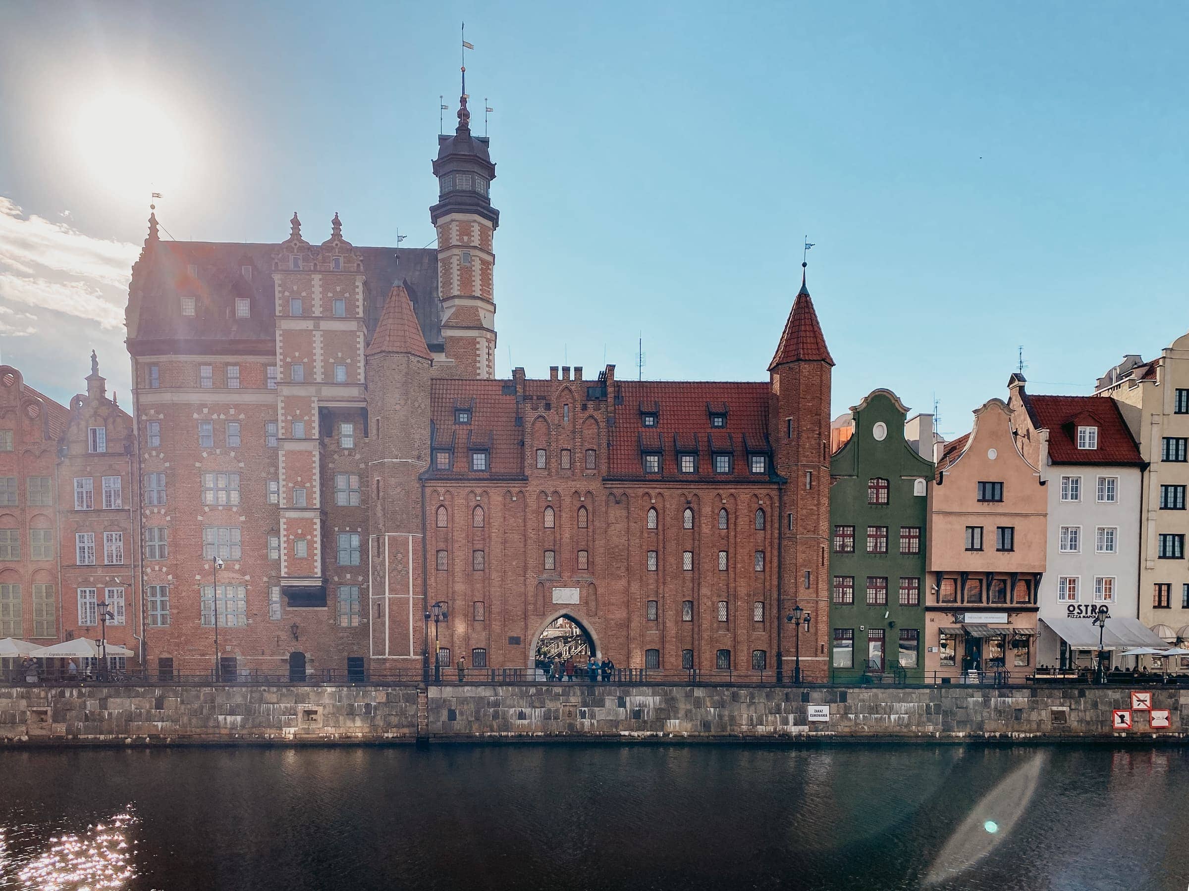 St Mary's gate on the waterfront Gdansk